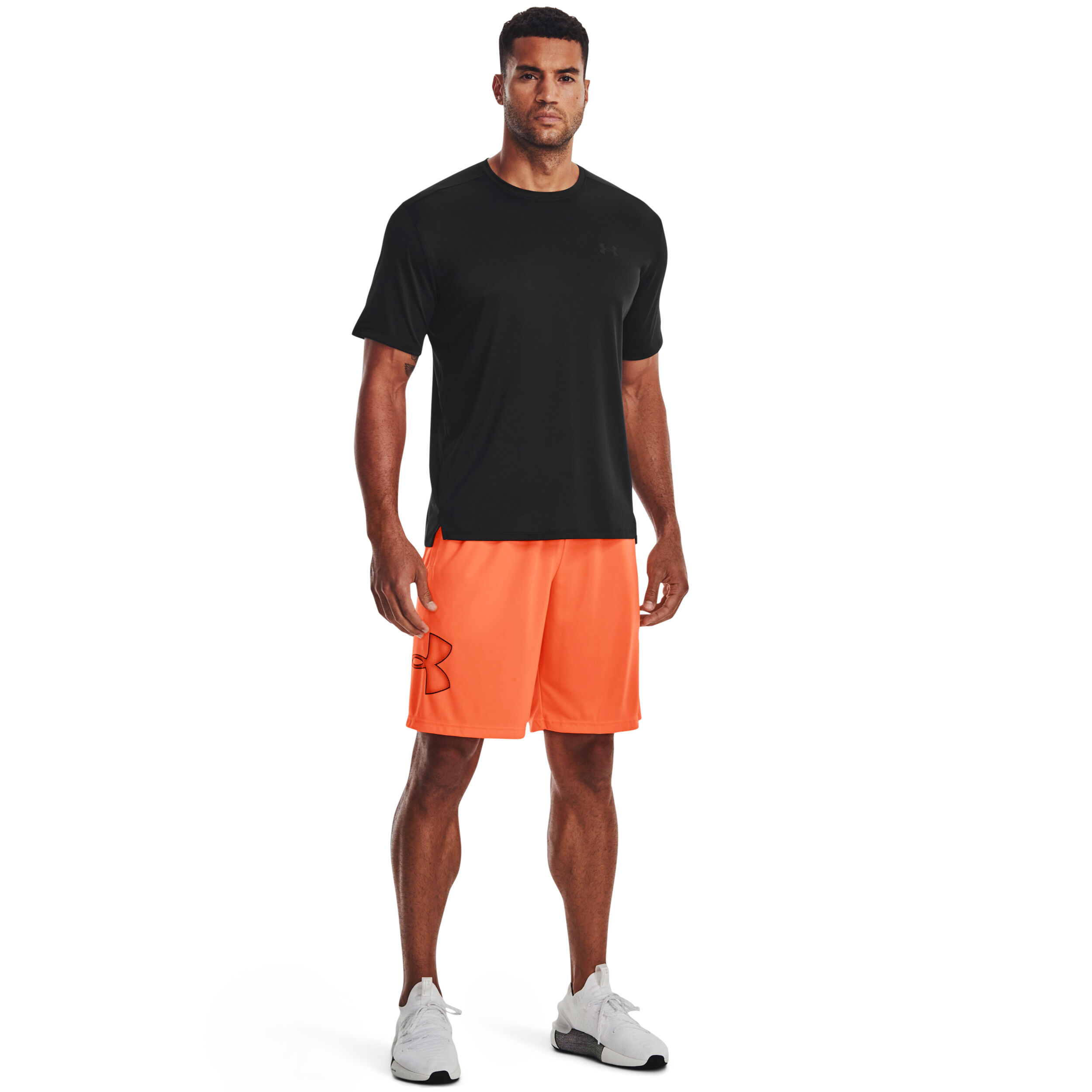 Grey and orange hotsell under armour shorts