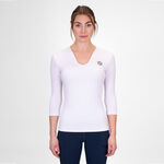 BIDI BADU Clothing BIDI BADU Crew V-Neck Long Sleeve Women-White