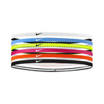 Nike Clothing Nike Nike Flex Classic Slim Hair band 6 Pack -neon yellow,pink