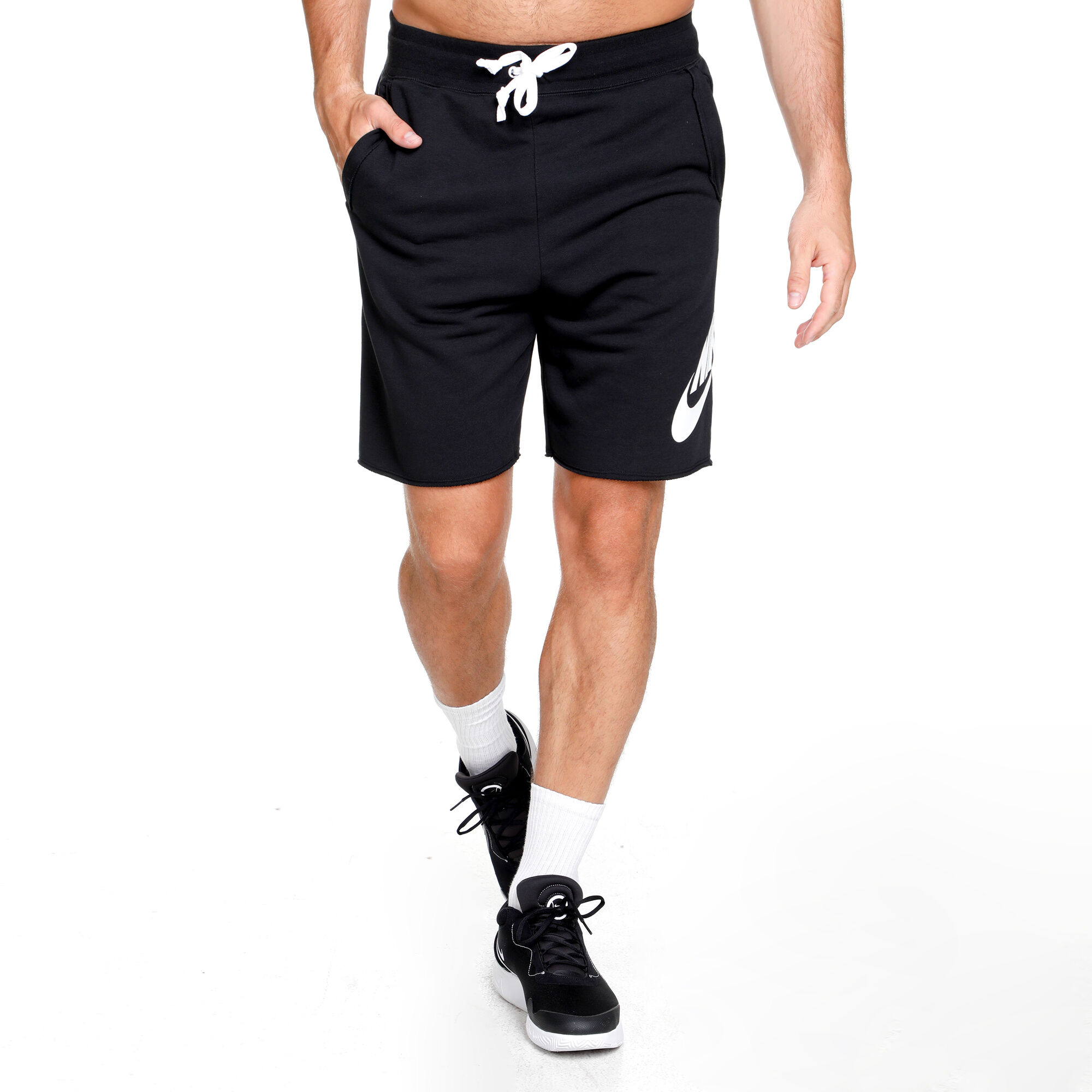 buy Nike Club French Alumni Shorts Men - Black, White online | Tennis-Point