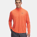 Under Armour Clothing Under Armour Tech Textured Half-Zip Long Sleeve Men-Orange
