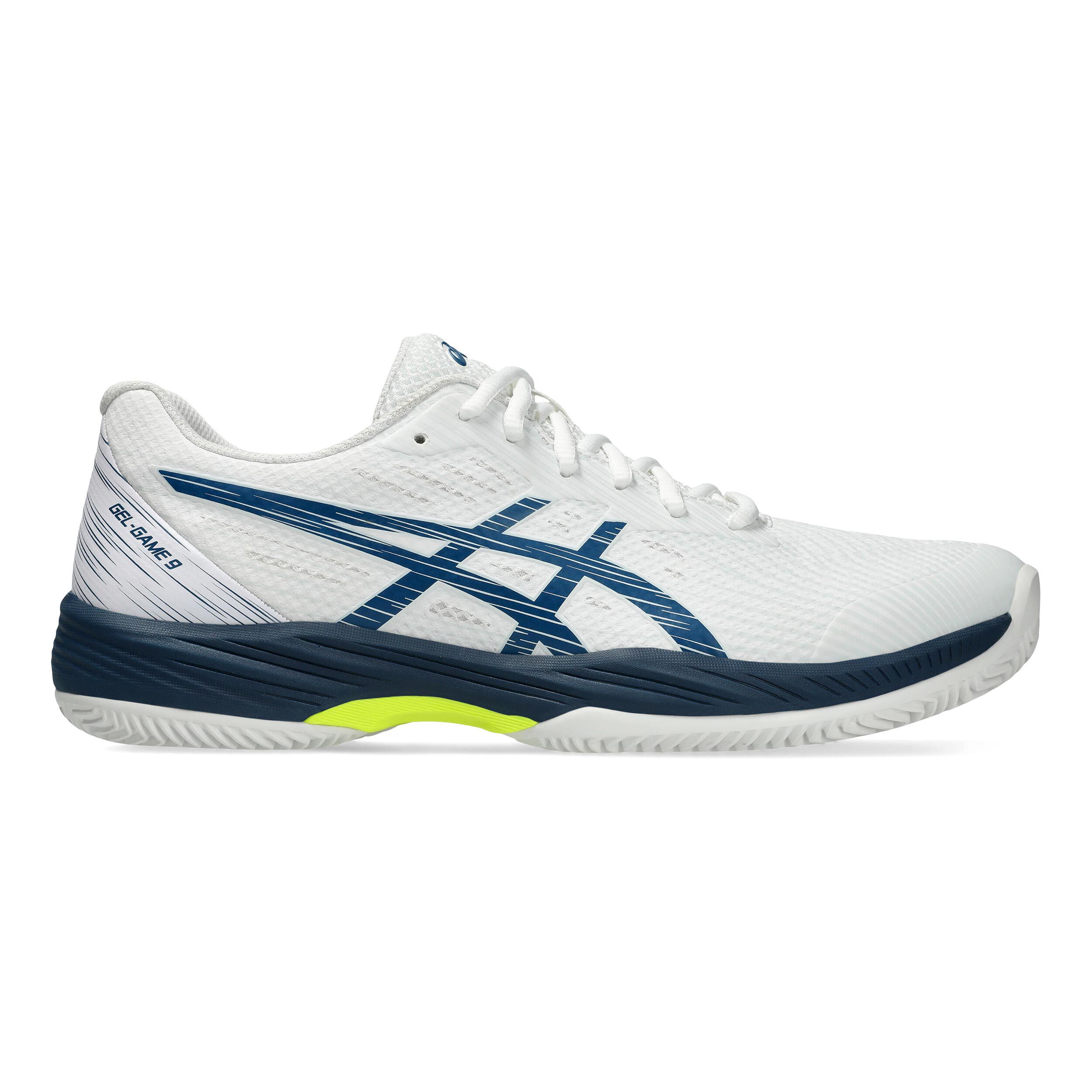 Gel Game 9 Clay Court Shoe Men White Blue