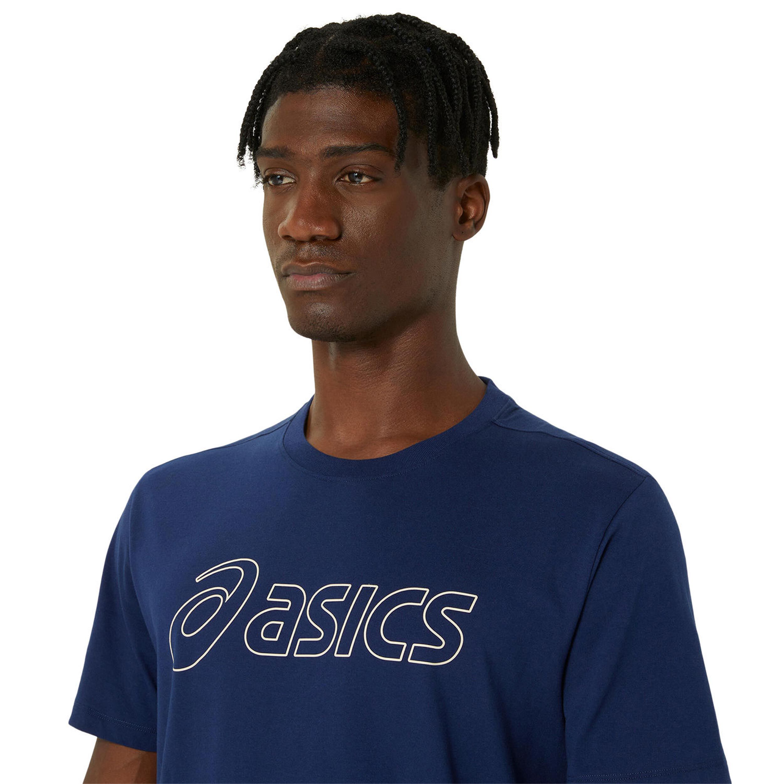Buy ASICS Logo T-Shirt Men Dark Blue online | Tennis Point COM