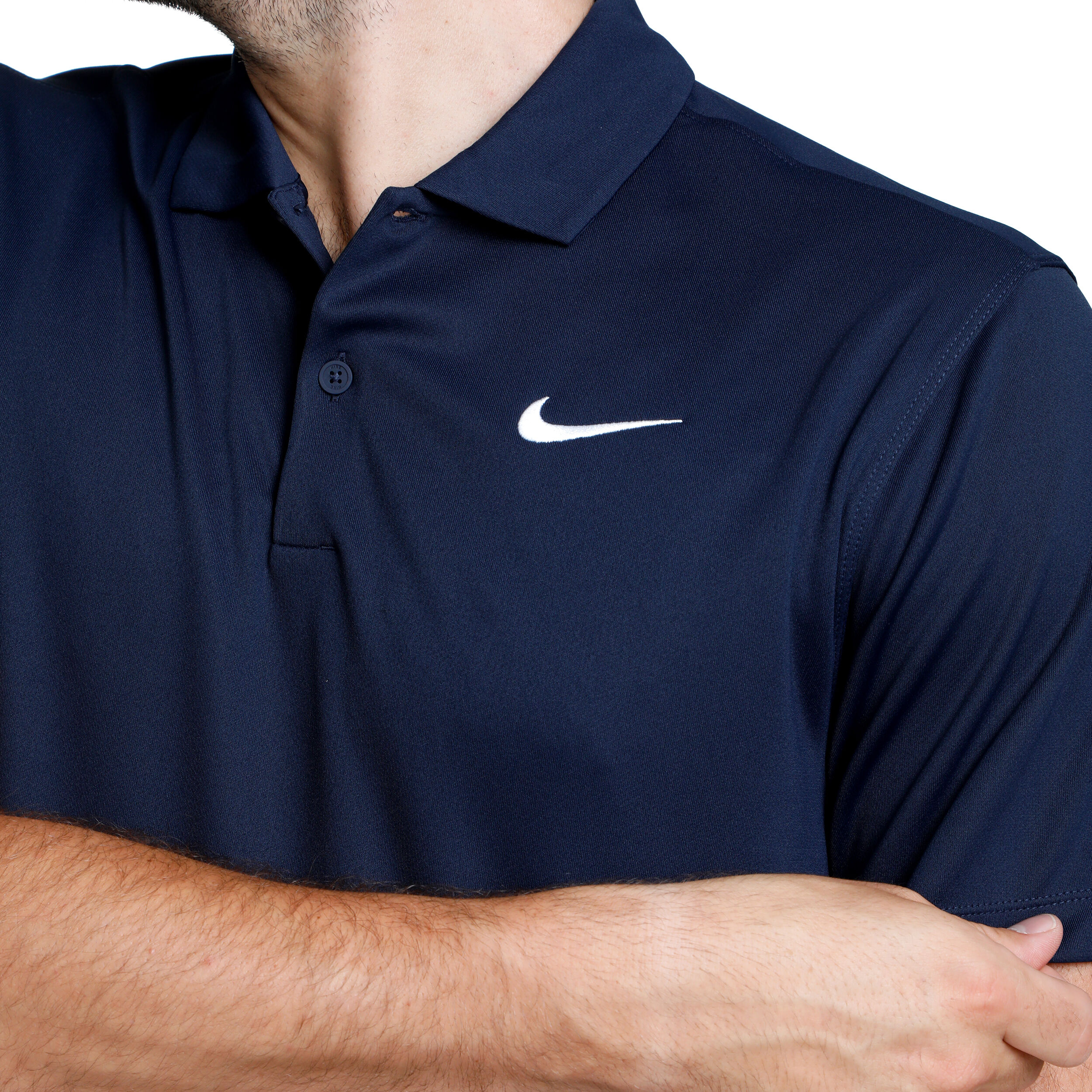 Buy Nike Dri-Fit Solid Polo Men Dark Blue online | Tennis