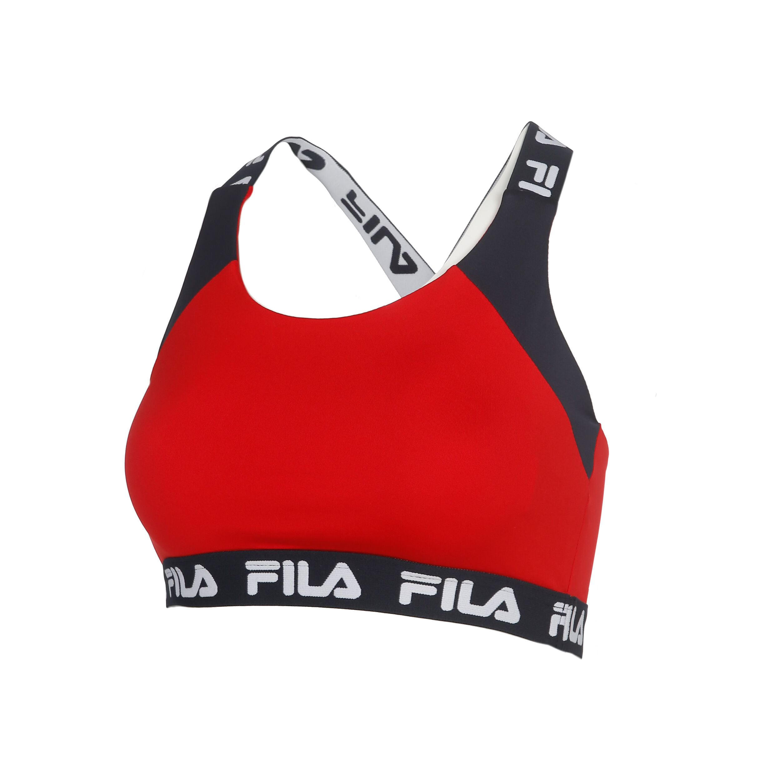 Red fila sports bra sales
