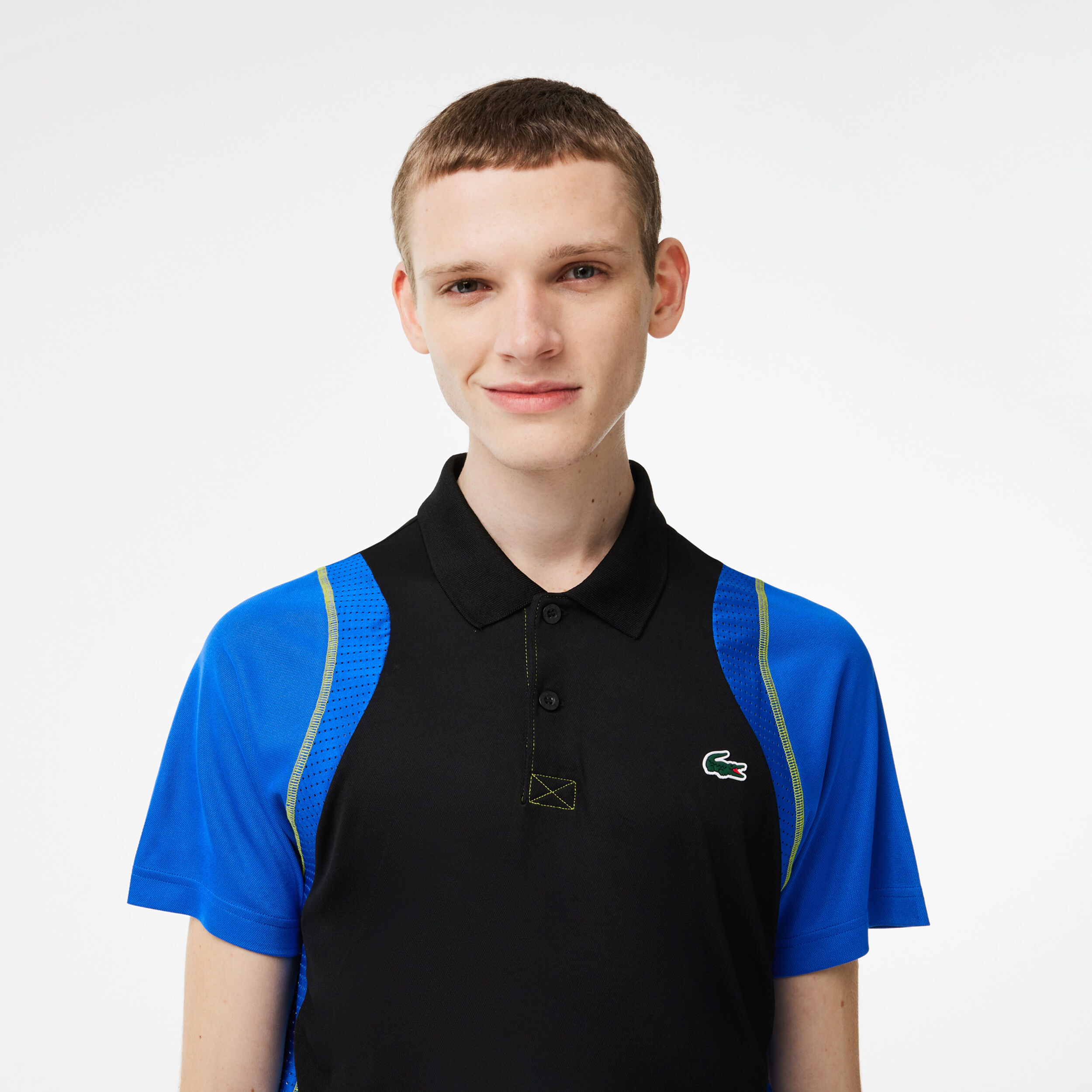 Black lacoste polo sale deals