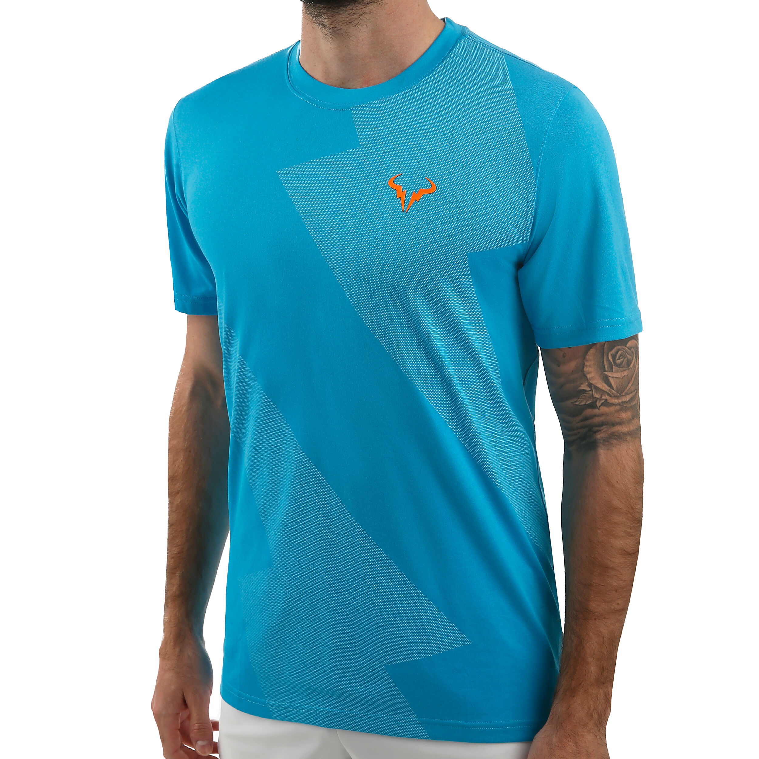 Rafael Nadal Court T Shirt Men Blue Light Blue