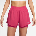 Nike Clothing Nike Dri-Fit One Mid Rise 2in1 3in Shorts Women - berry, silver