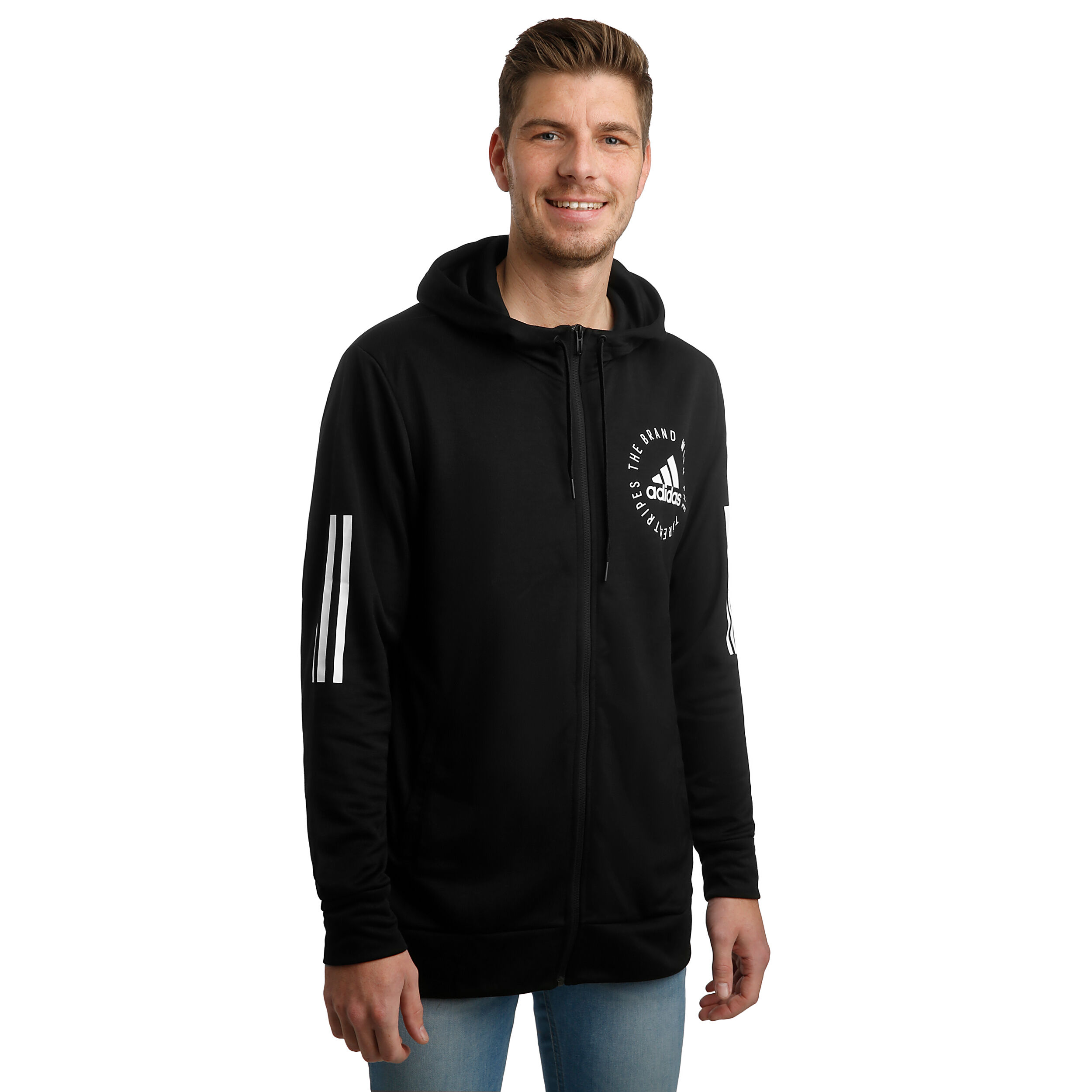 Adidas sport id discount pullover hoodie men's