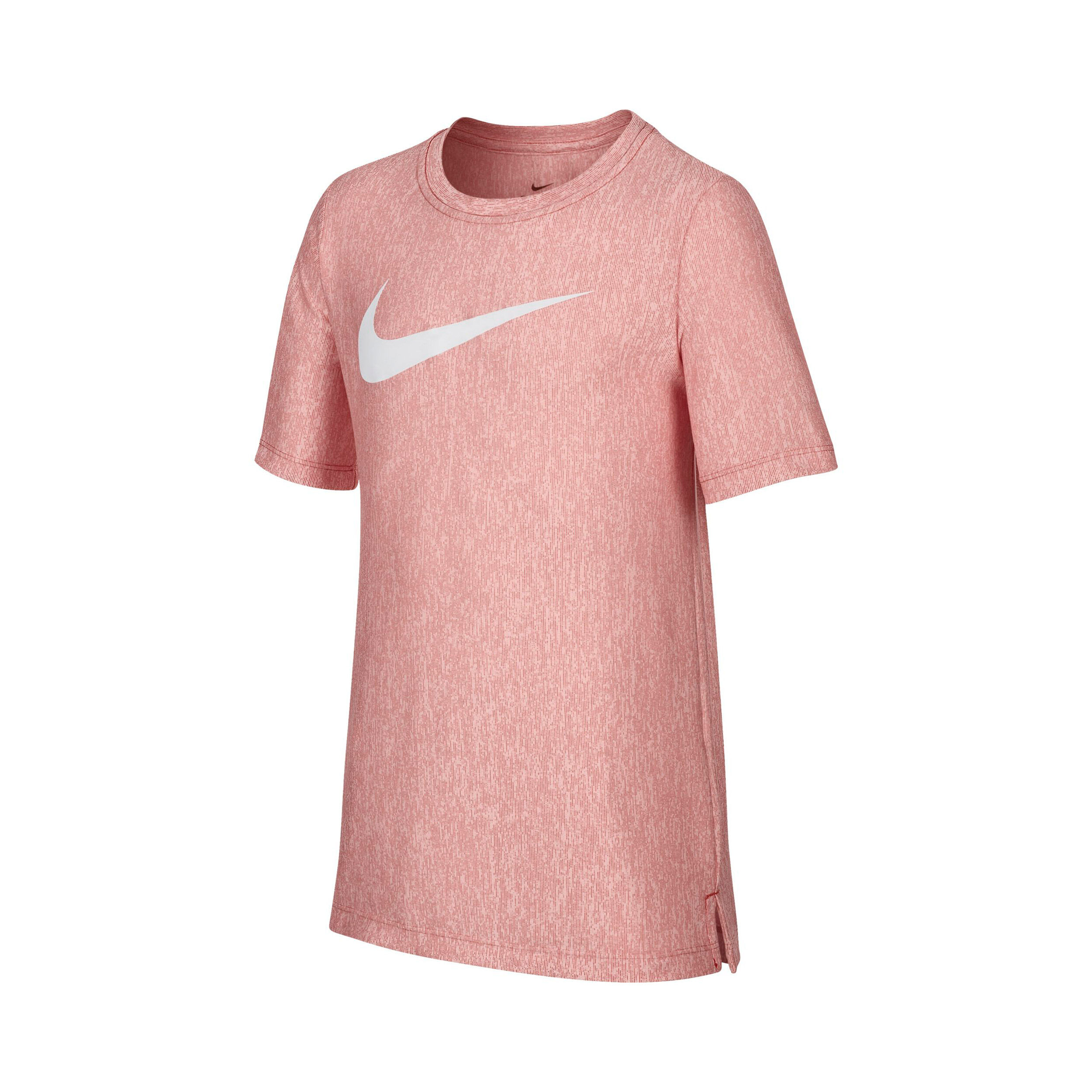 Dri Fit T Shirt Boys Pink White