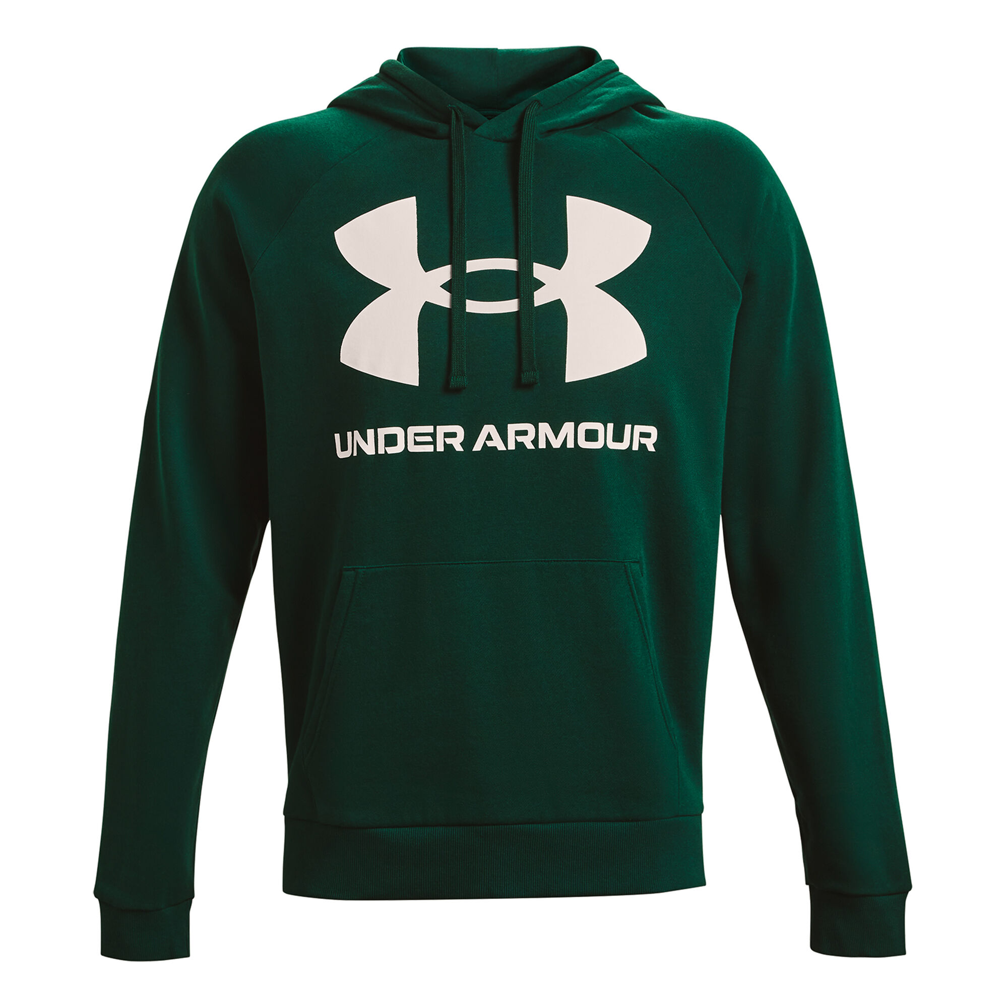 Buy Under Armour Rival Fleece Big Logo Hoody Men Dark Green, White online