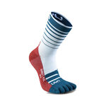 UYN Clothing UYN Runner's Five Running Socks Men-White,Blue