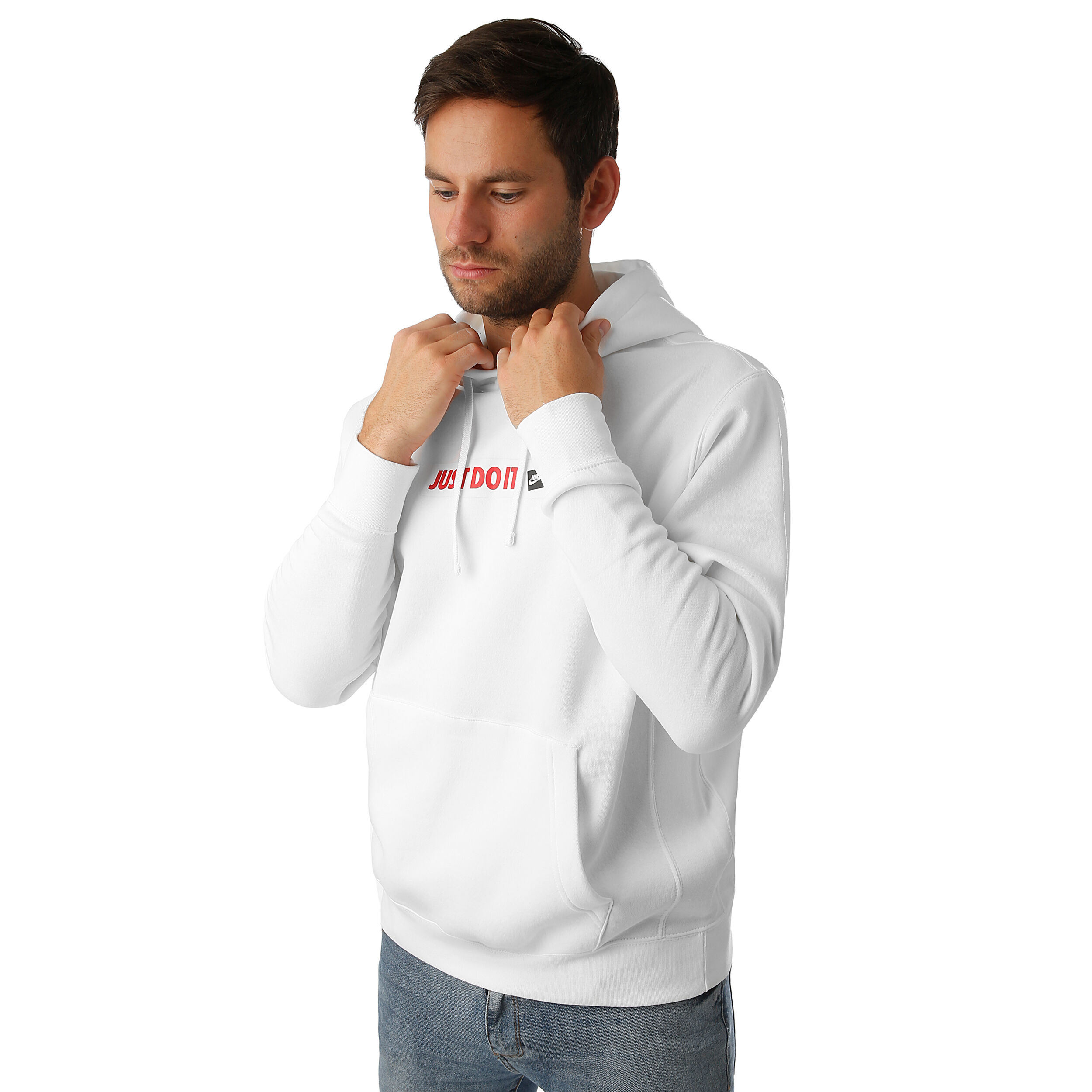 White nike just do it cheap sweatshirt