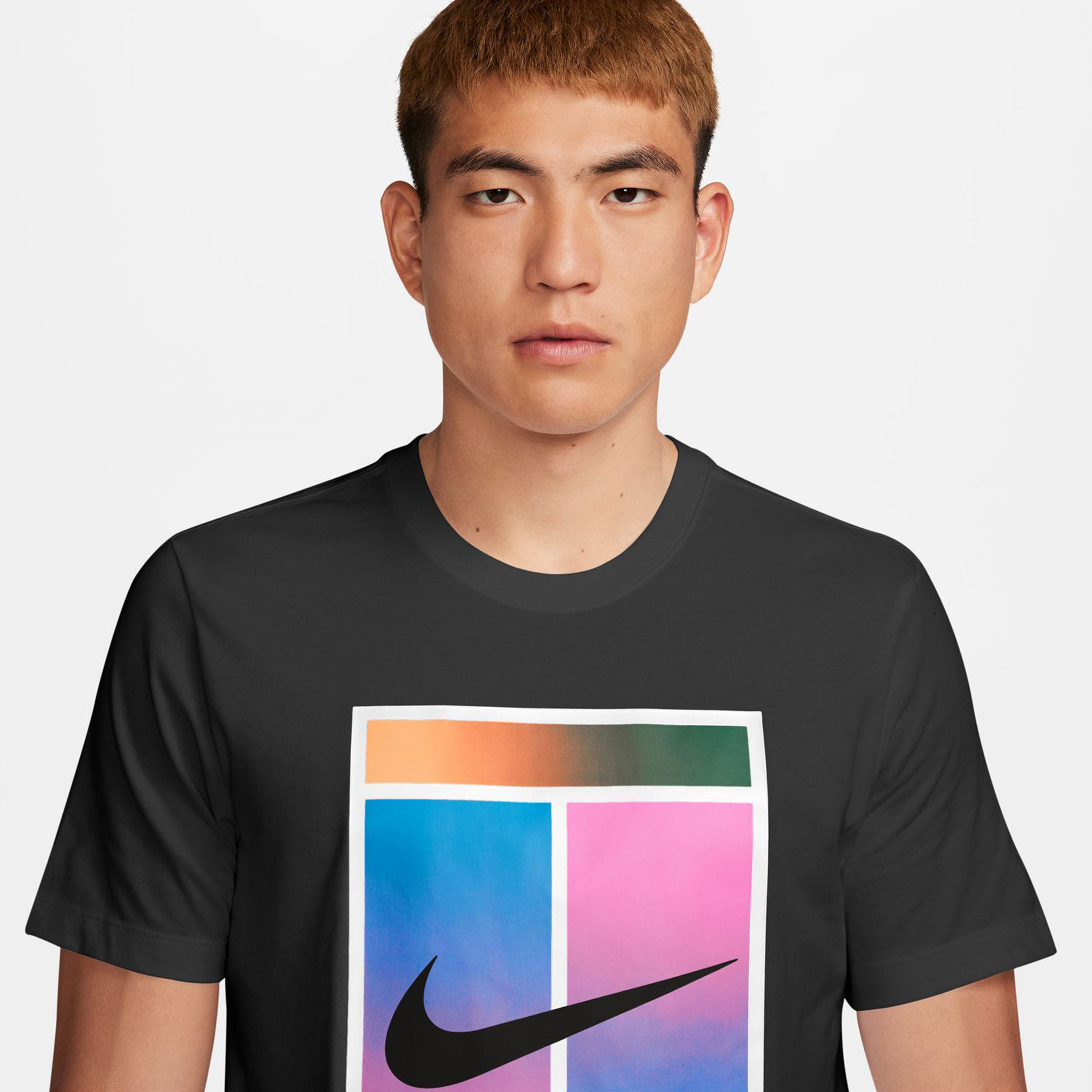Buy Nike Court Dri-Fit Heritage T-Shirt Men Black online | Tennis Point COM