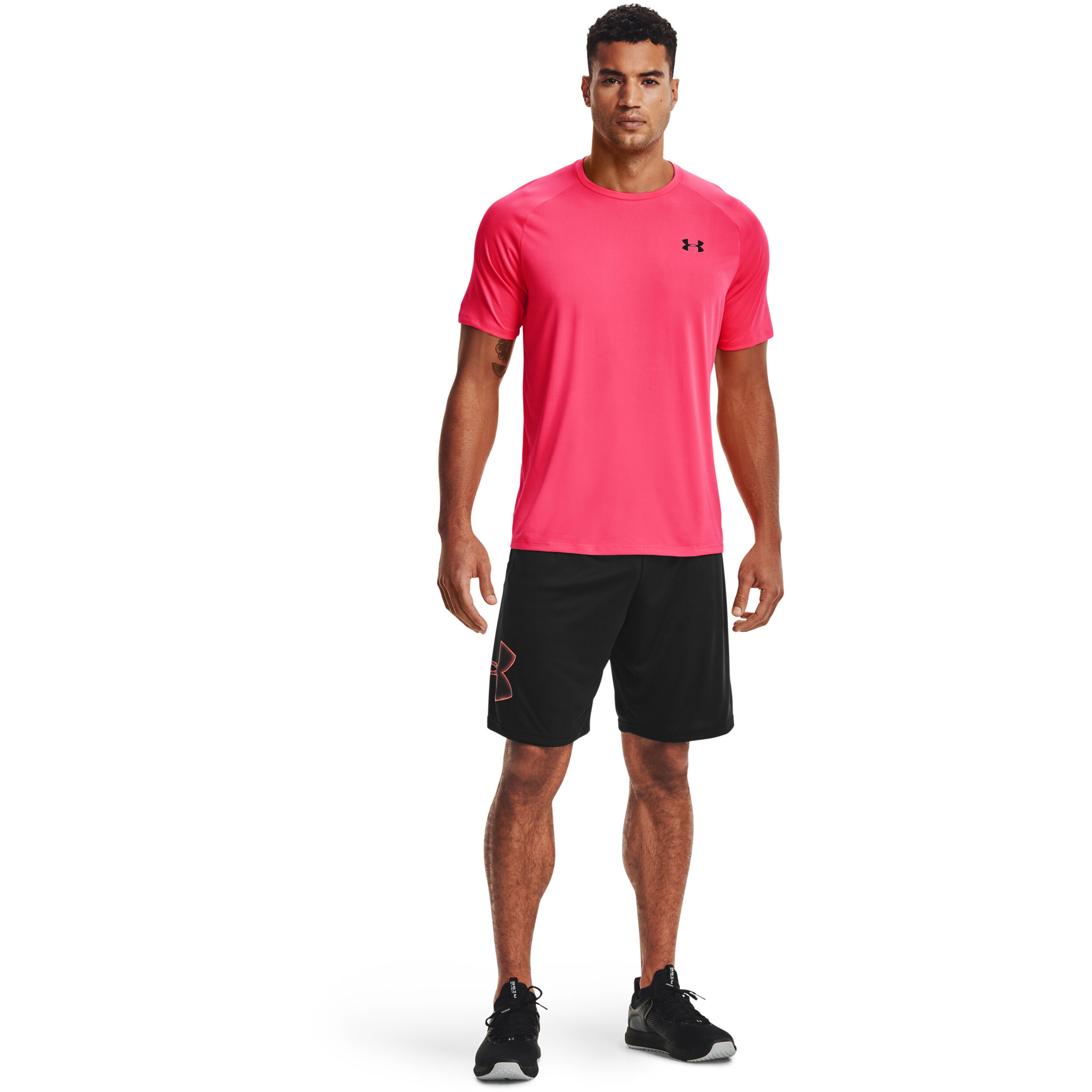 Under armour t shirts men store pink