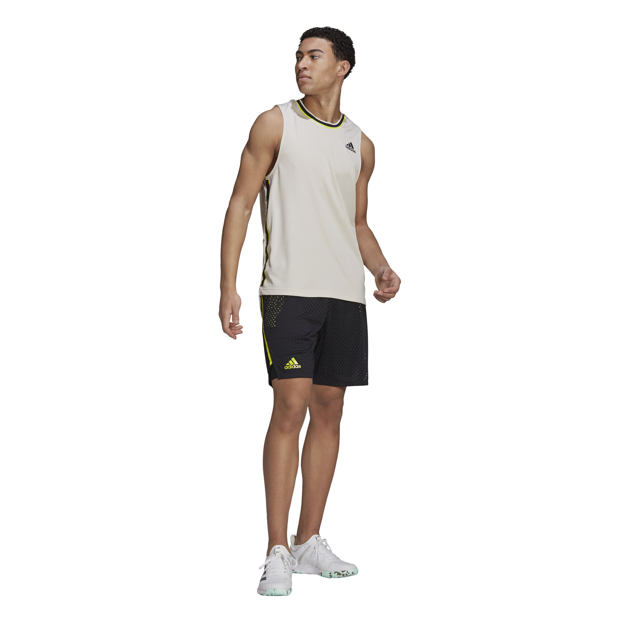 Primeblue Heather Tank Top Men White Black