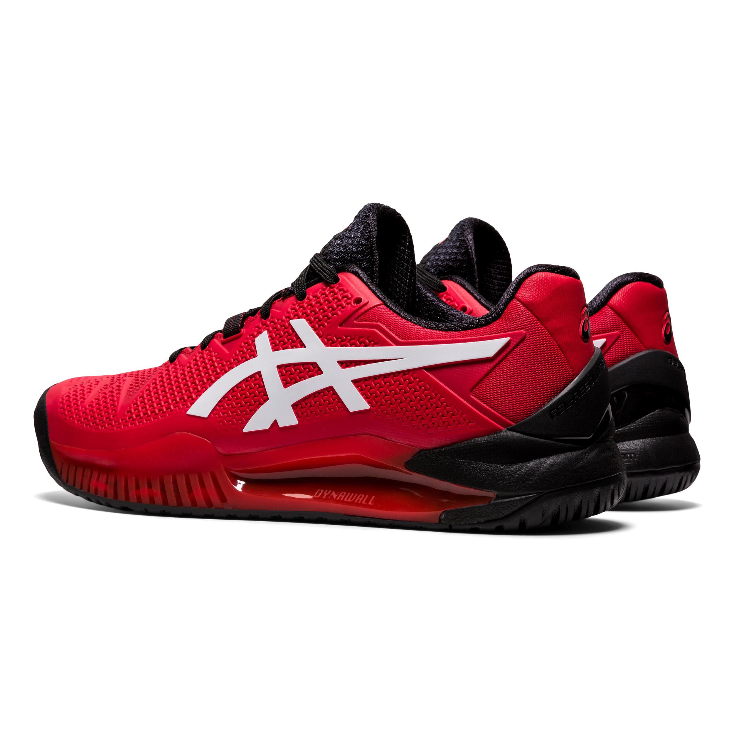 ★asics GEL-RESOLUTION 8 レッド／ブラック Buy ASICS Gel-Resolution 8 All Court Shoe Men Red, White