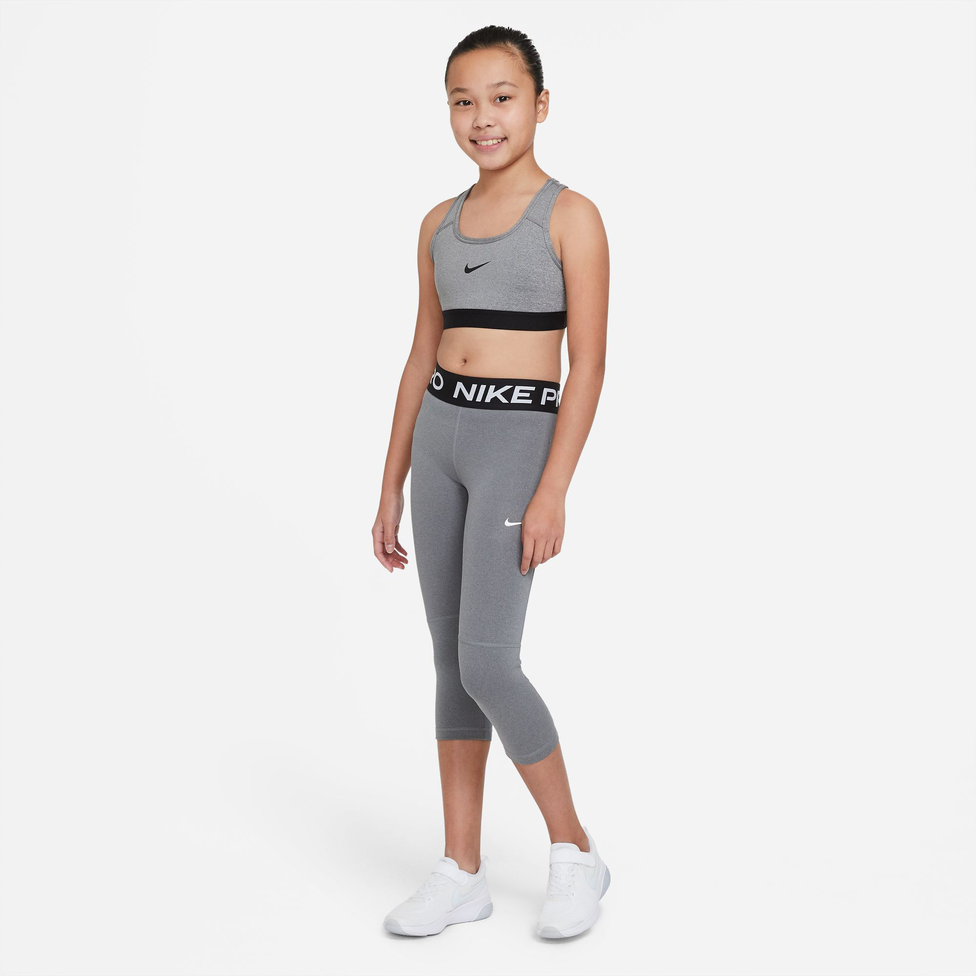 Pro 3 4 Tight Kids Grey Black