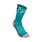 ASICS Clothing ASICS Performance Run Crew Running Socks-Turquoise,Multicoloured