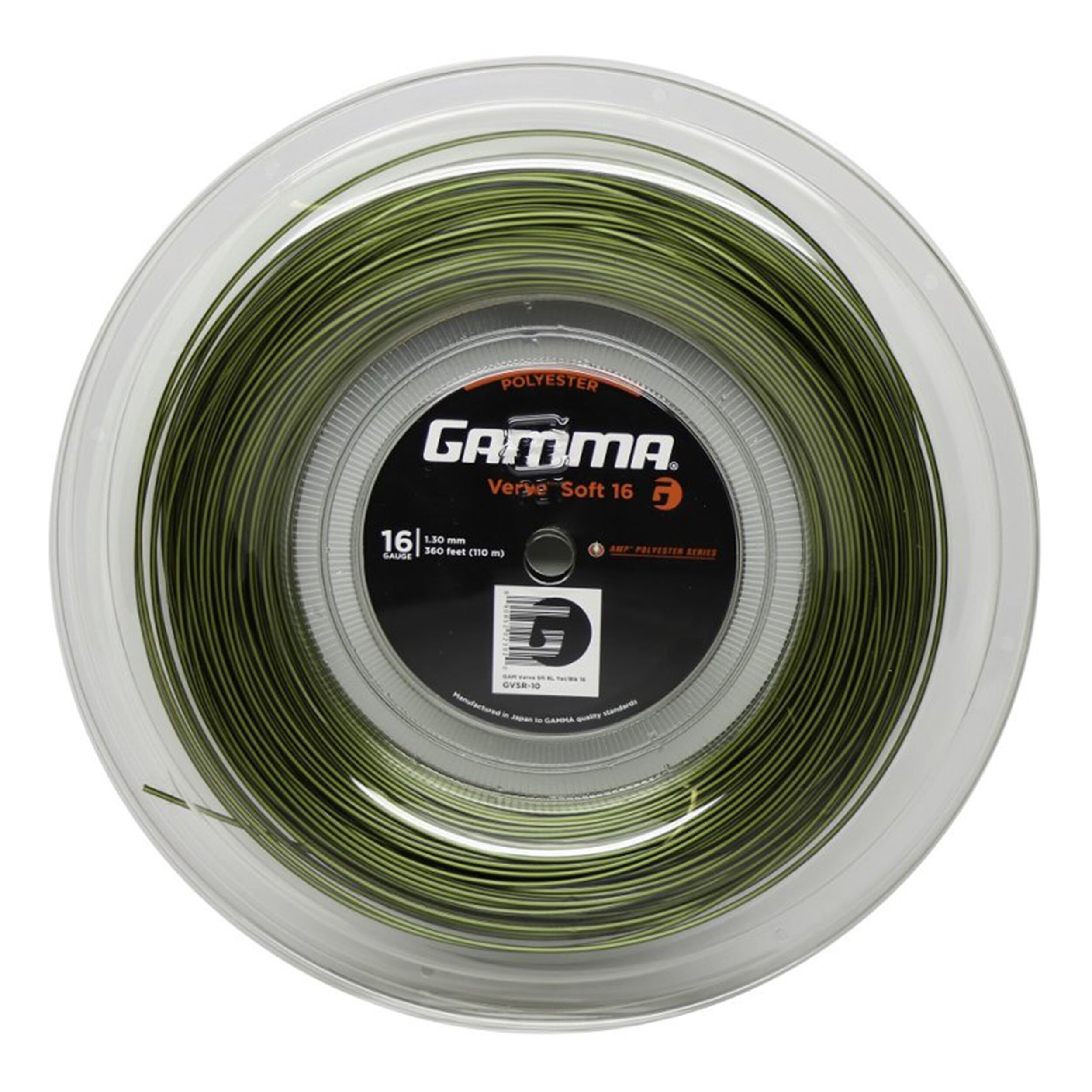 Buy Gamma Verve Soft String Reel 110m Black, Yellow online
