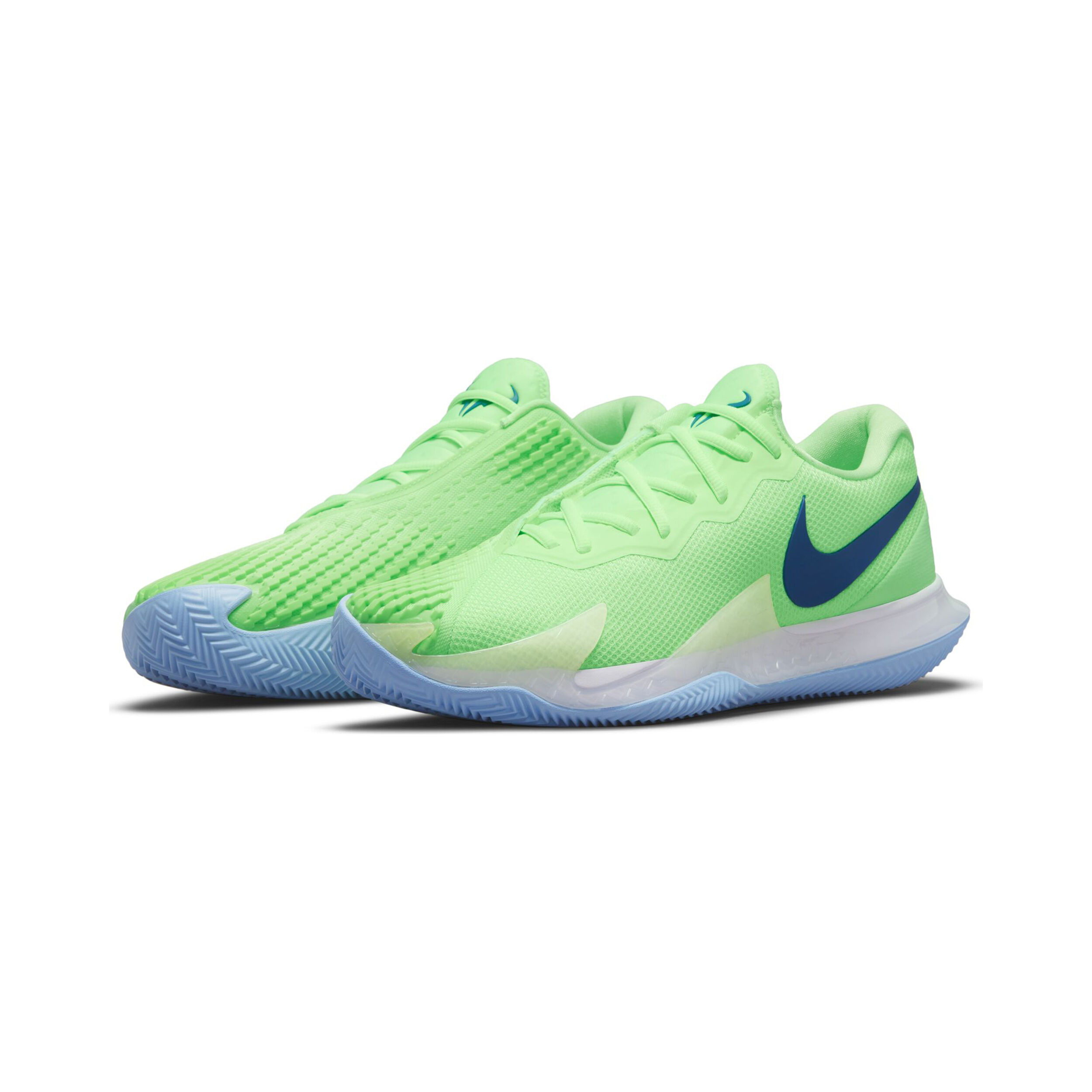 Rafael Nadal Air Zoom Vapor Cage 4 Clay Court Shoe Men Neon Green Blue