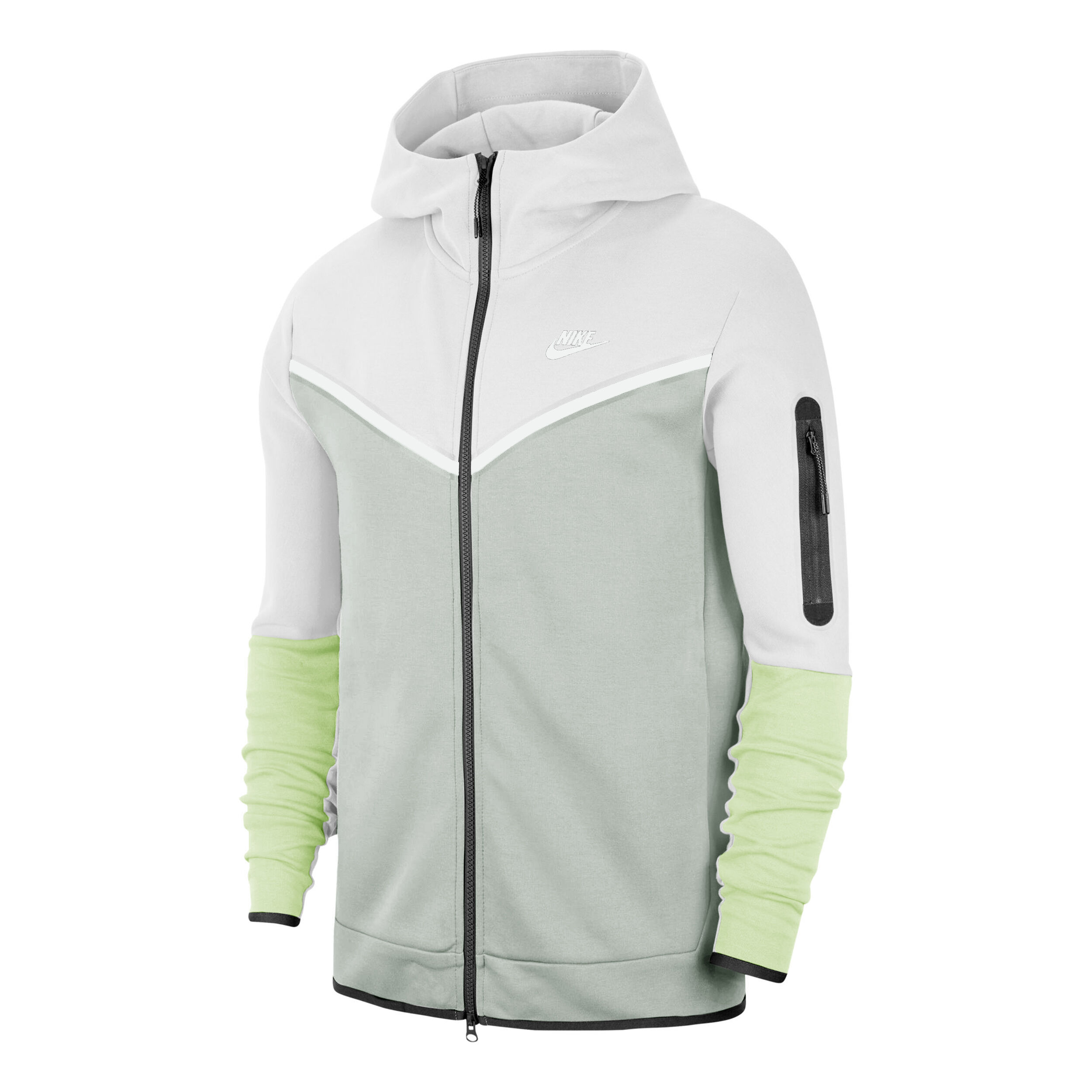 Nike tech fleece grey green new arrivals
