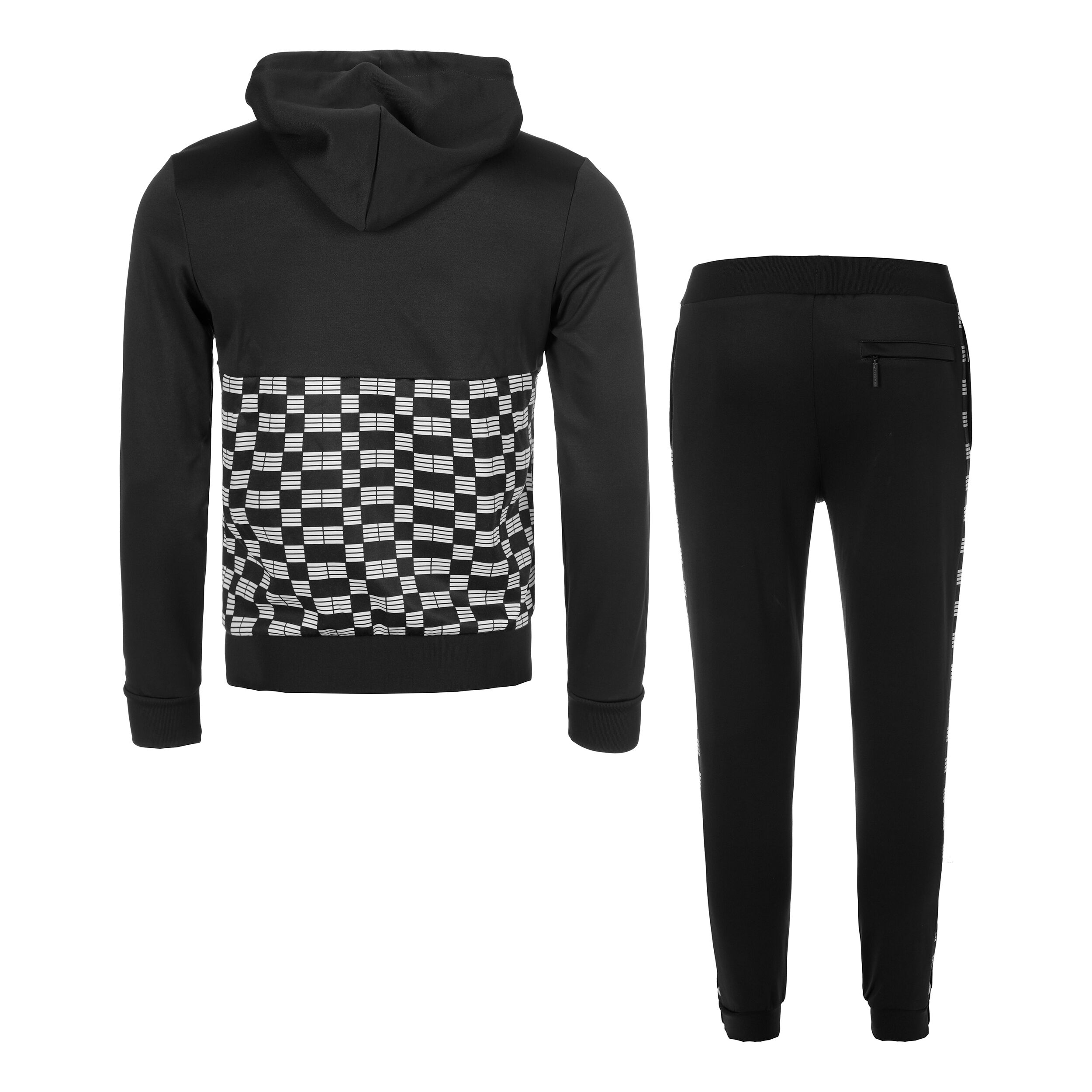 Buy Sergio Tacchini Mosaico Hoody Tracksuit Men Black, White