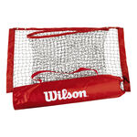 Wilson Coach equipment Wilson EZ 10' Tennis Net Replacement-Red,Black