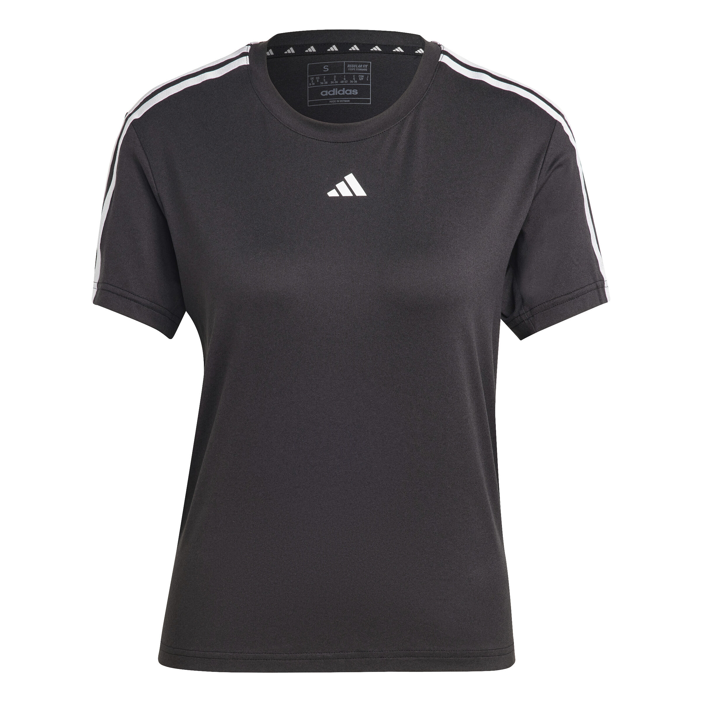 Buy adidas Training Essential 3 Stripes T Shirt Women Black White