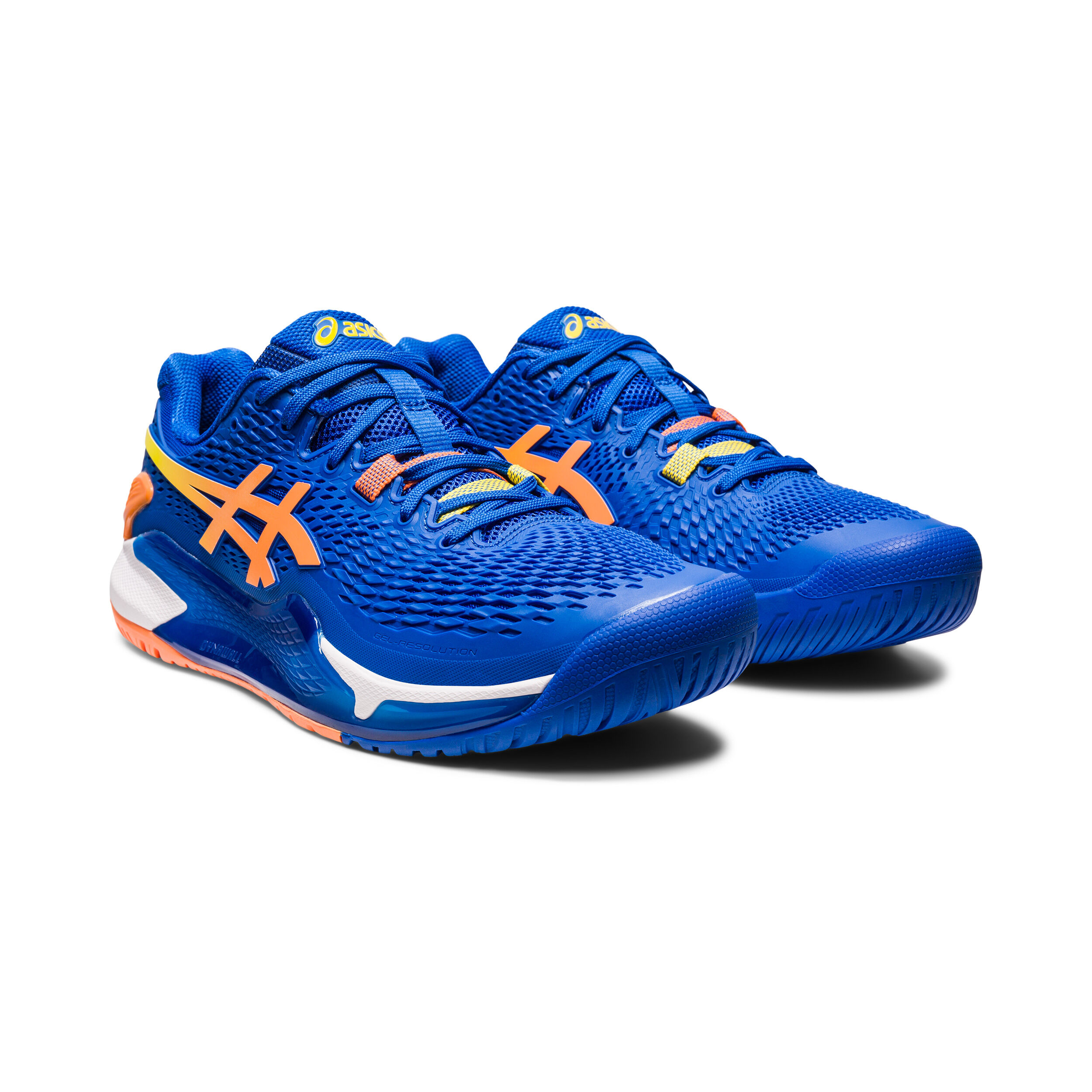 buy ASICS Gel-Resolution 9 AC All Court Shoe Men - Blue, Orange