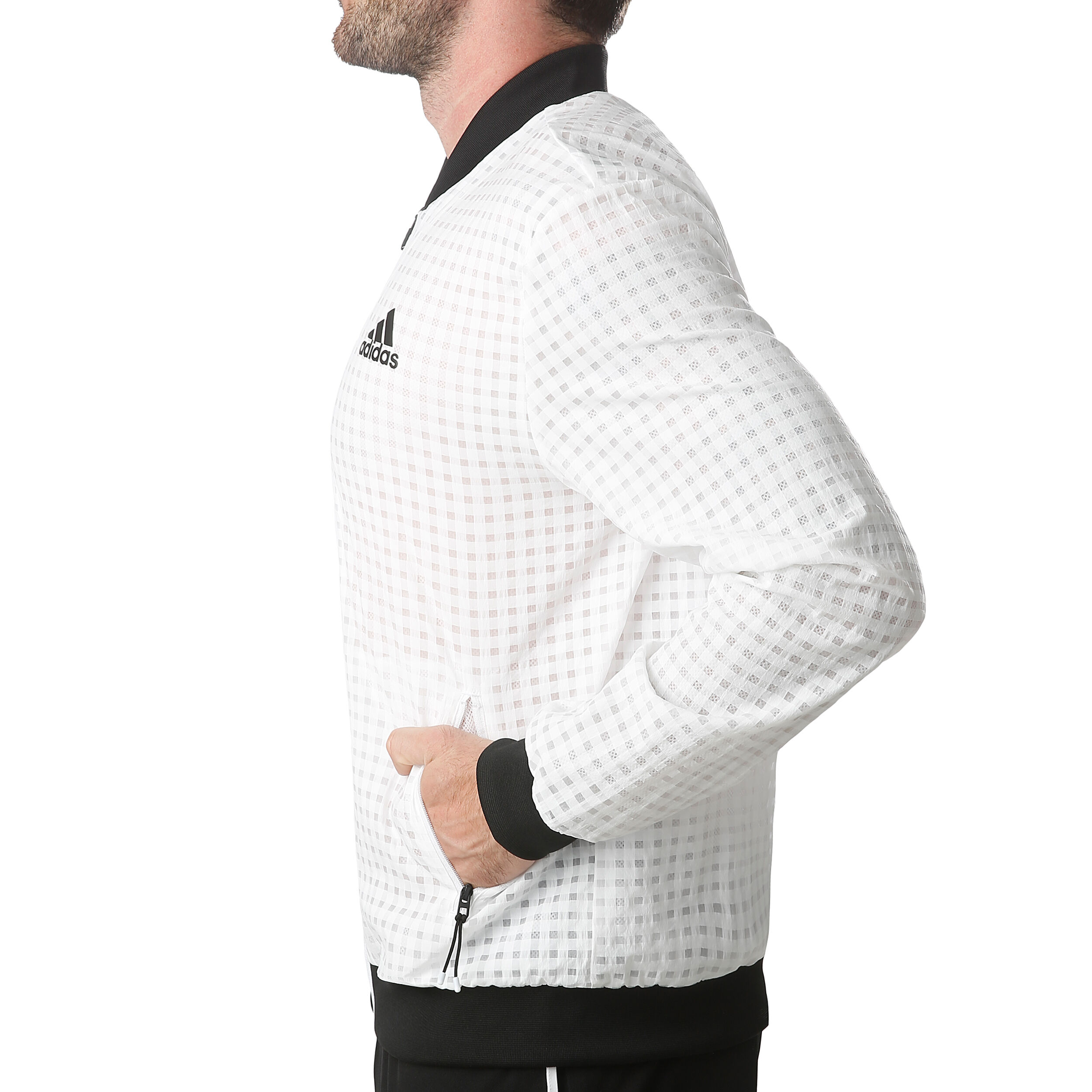 Escouade Training Jacket Men White Black