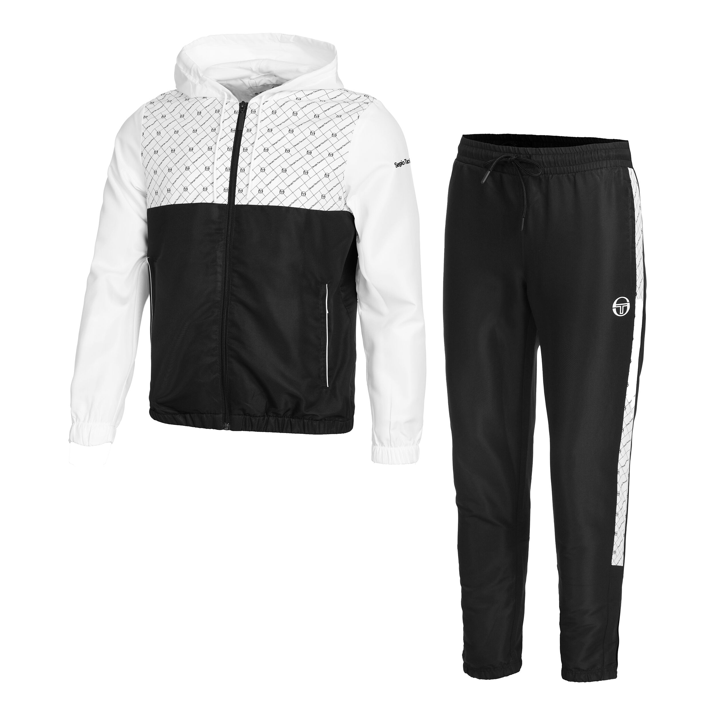 Diamante Tracksuit Men Black White