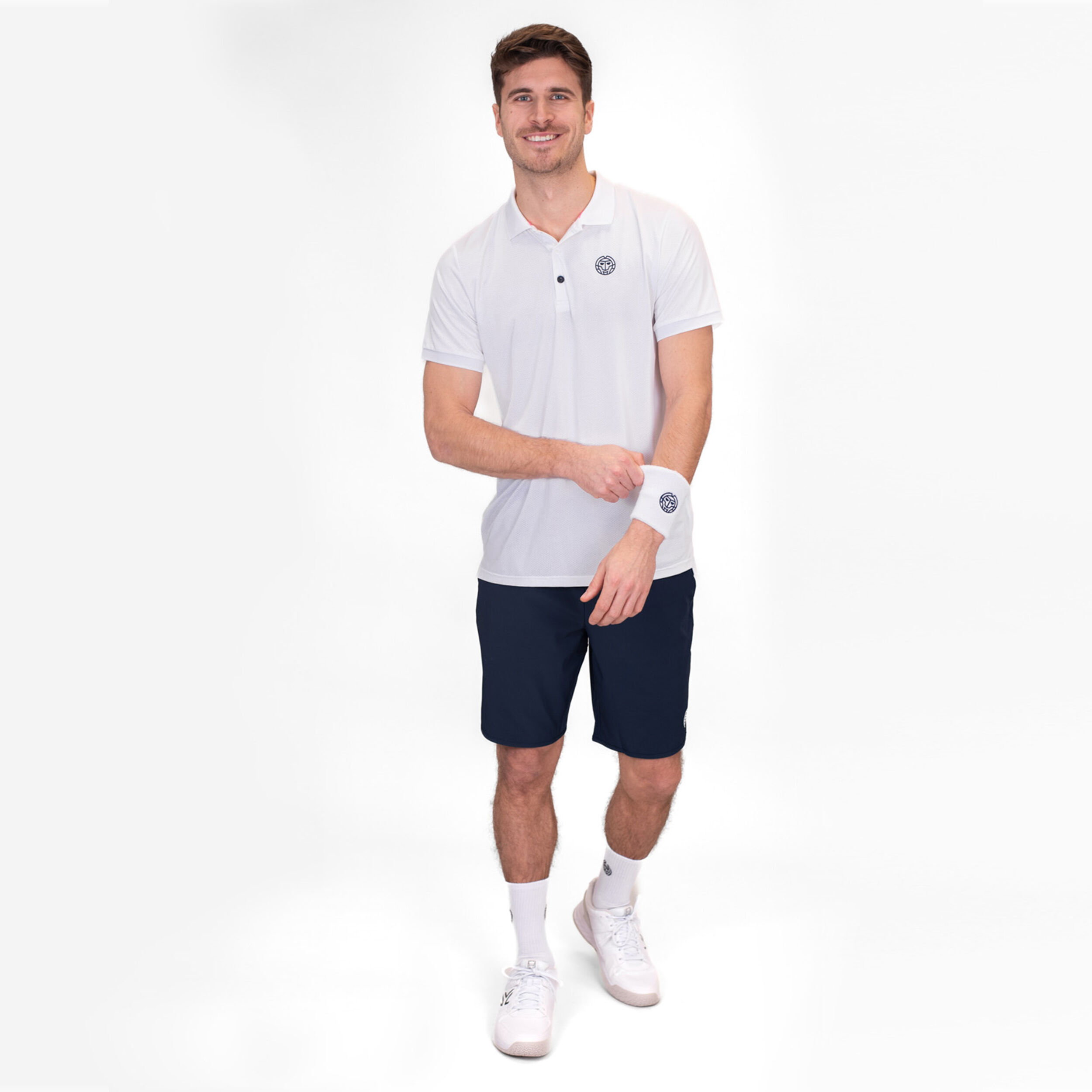 Buy BIDI BADU Crew Polo Men White online | Tennis Point COM