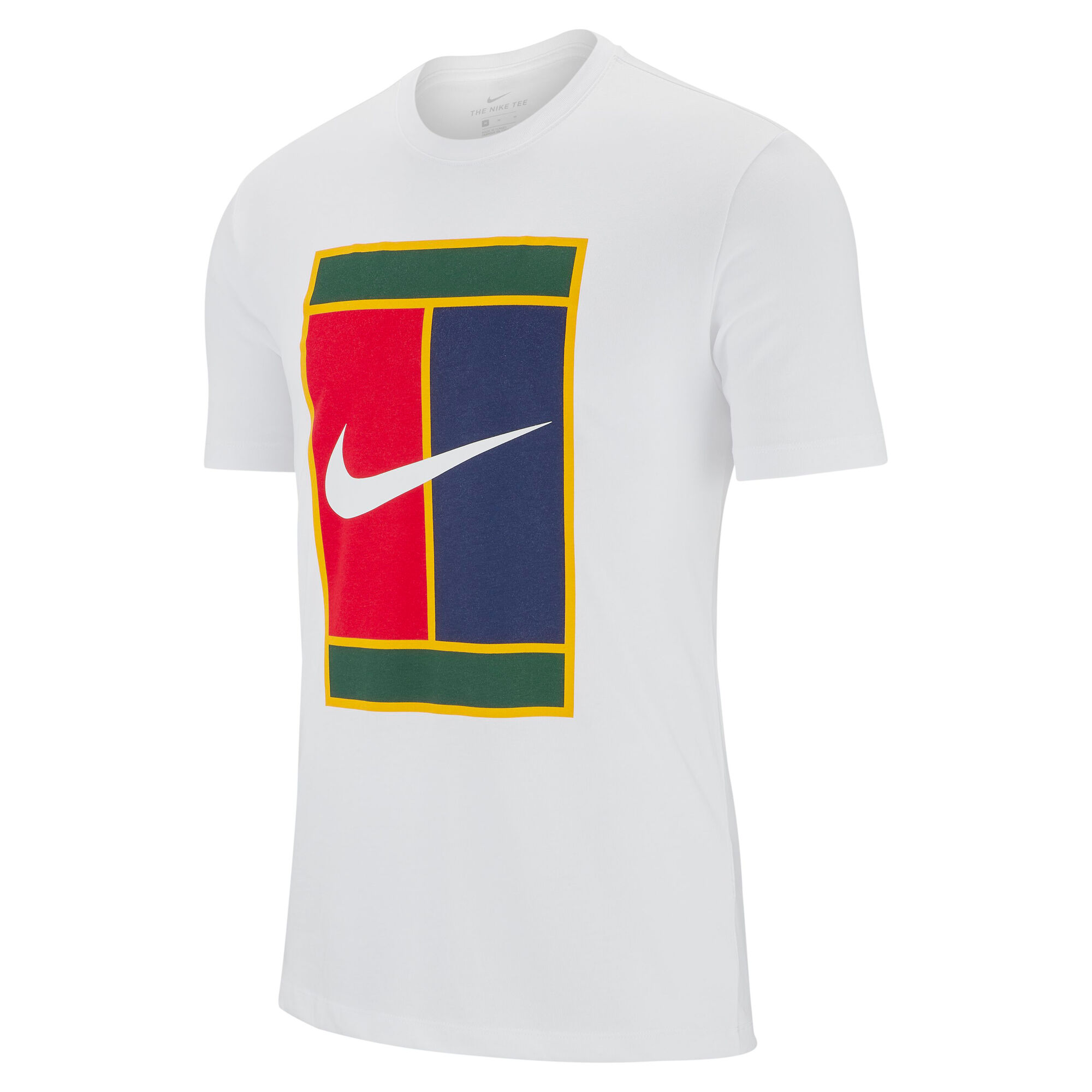 buy Nike Court Logo T-Shirt Men - White, Yellow online | Tennis -Point
