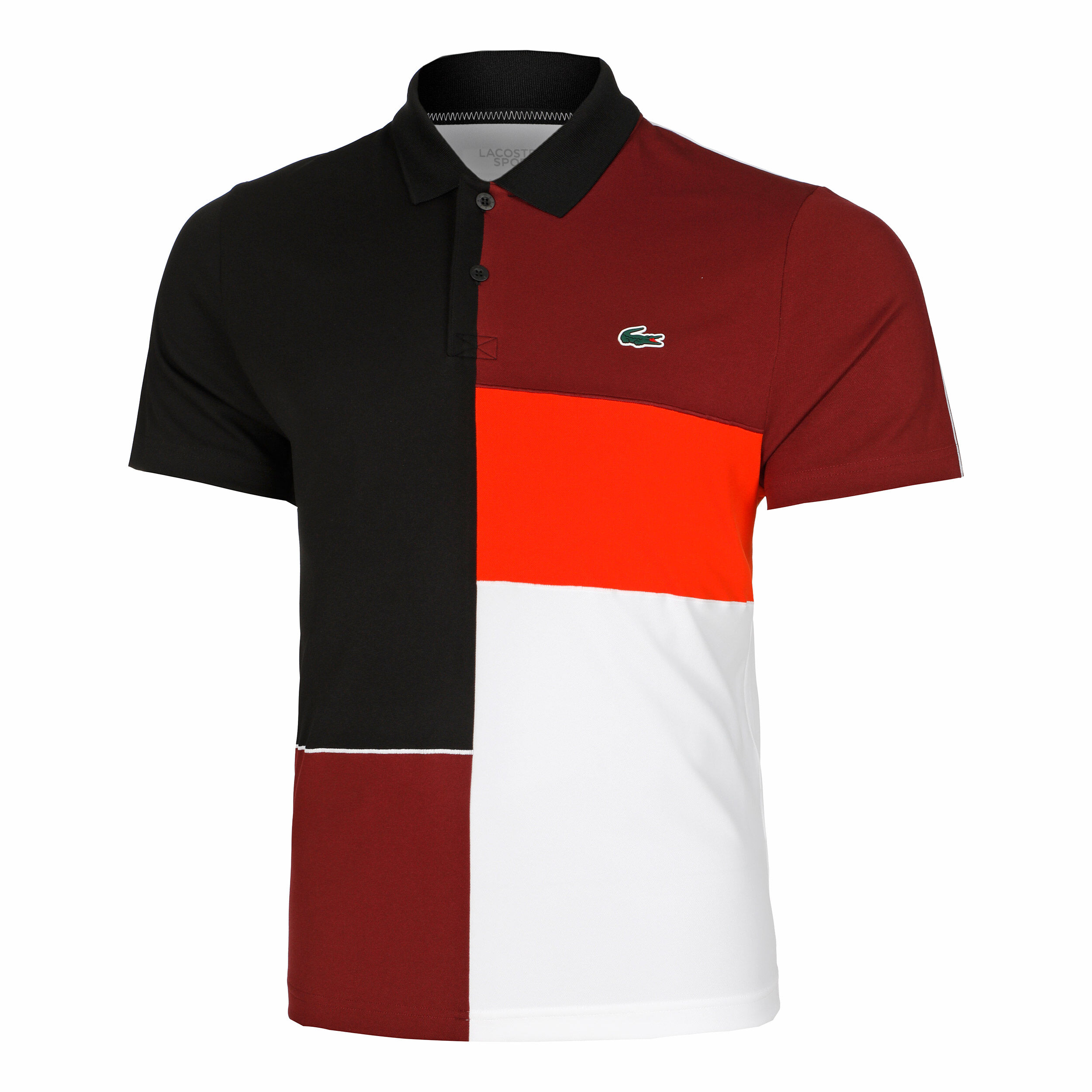 Black and clearance red lacoste shirt