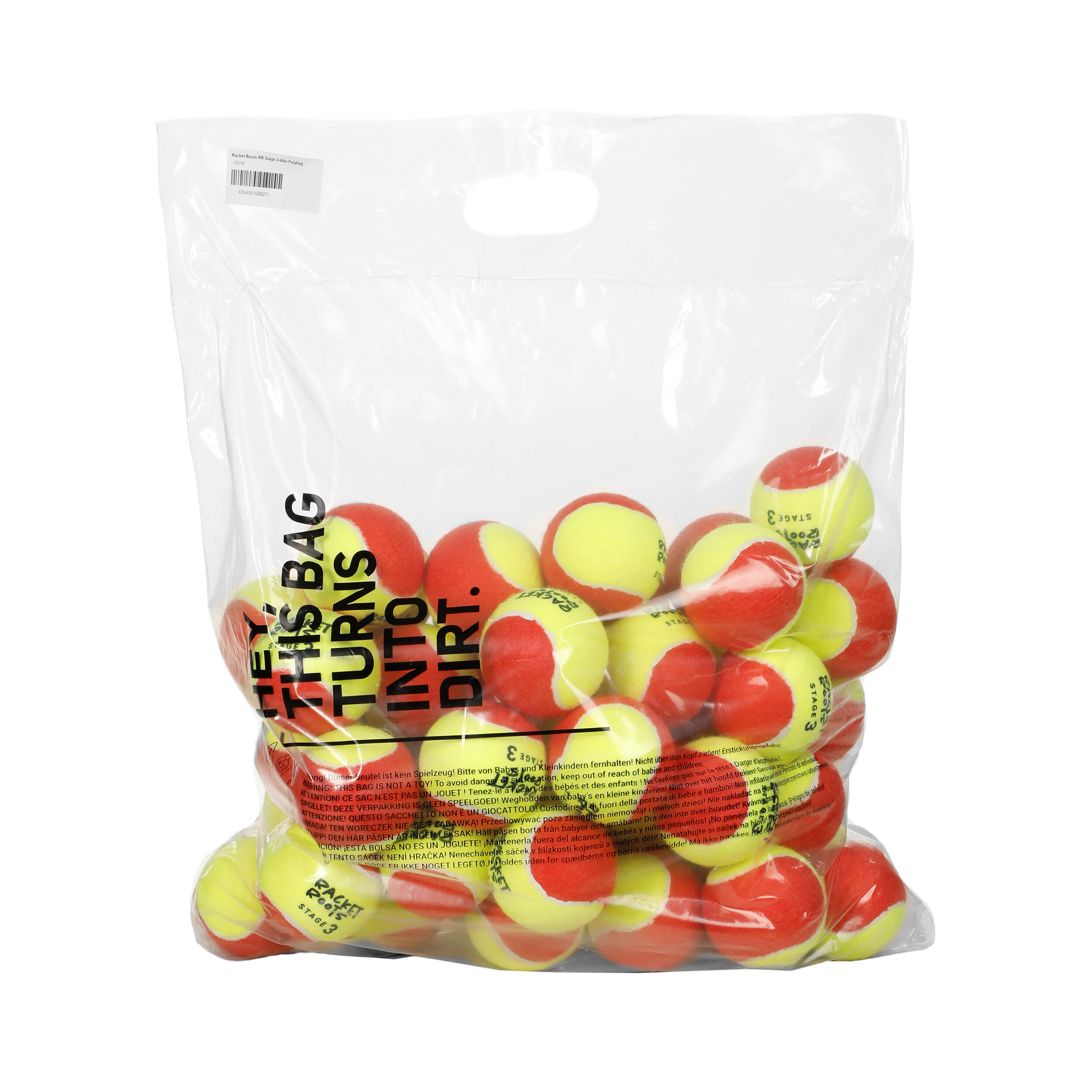 Big bag of tennis balls top