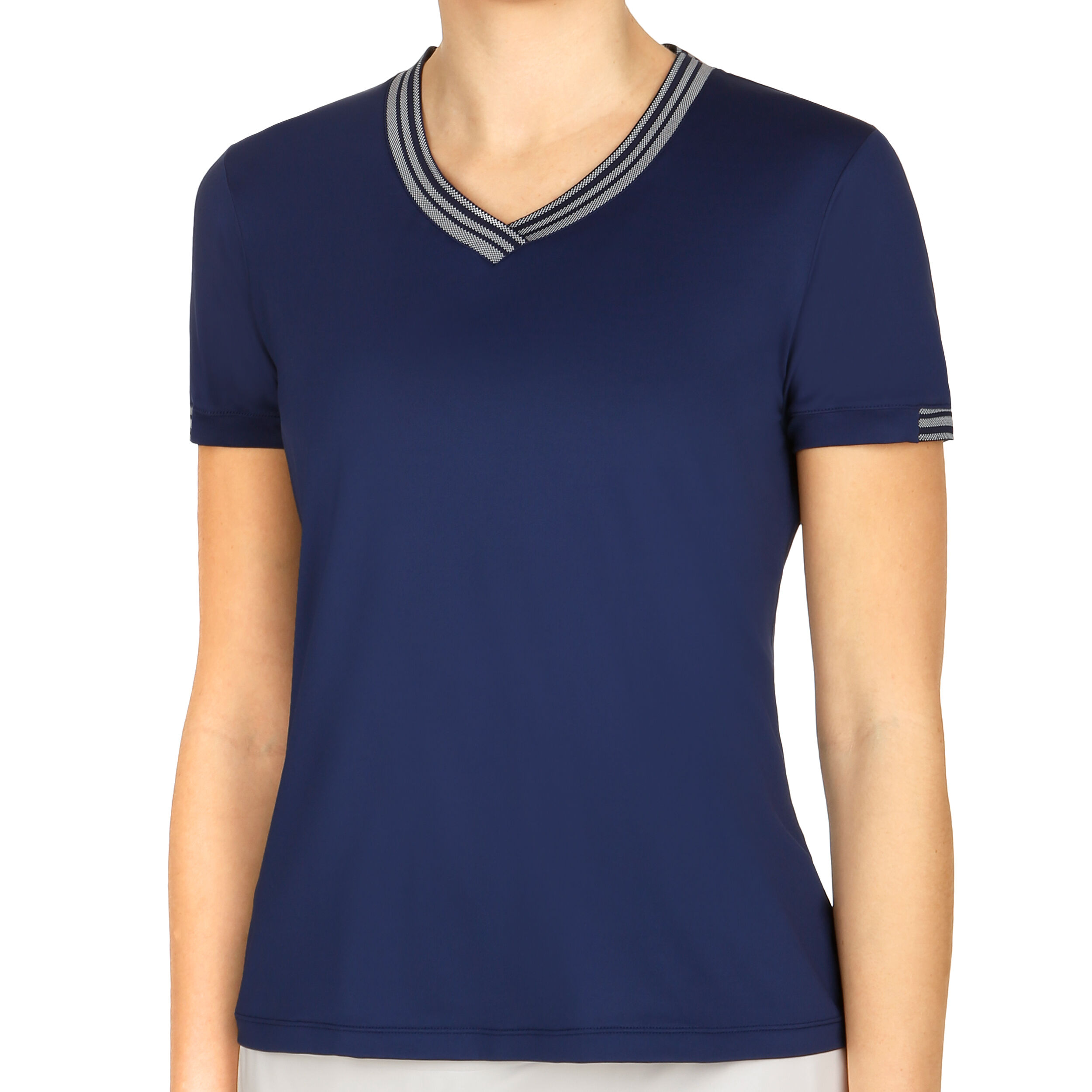 Buy Wilson Team V-Neck T-Shirt Women Dark Blue, White online