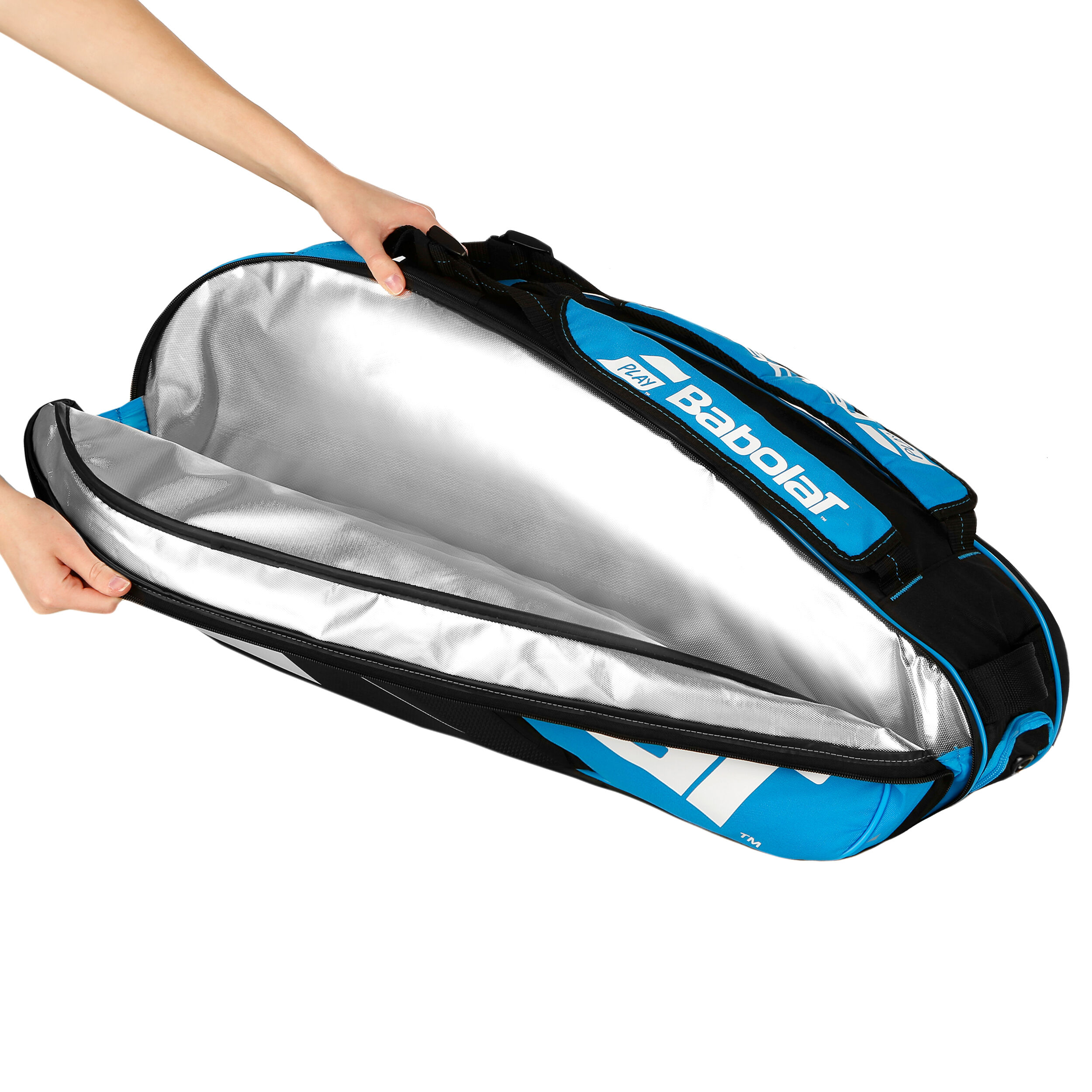 Pure Drive Racket Holder X6 Racket Bag Light Blue Black