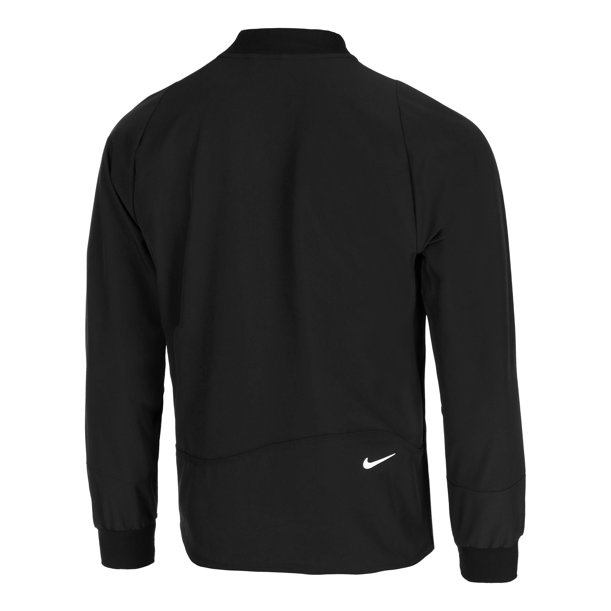 Nike black on sale polyester jacket