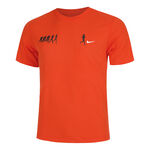 Nike Clothing Nike Dri-Fit Cotton Running Shirt Men-Red