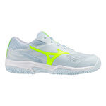 Mizuno Tennis shoes Mizuno Break Shot 5 All court shoe Women-white, neon yellow