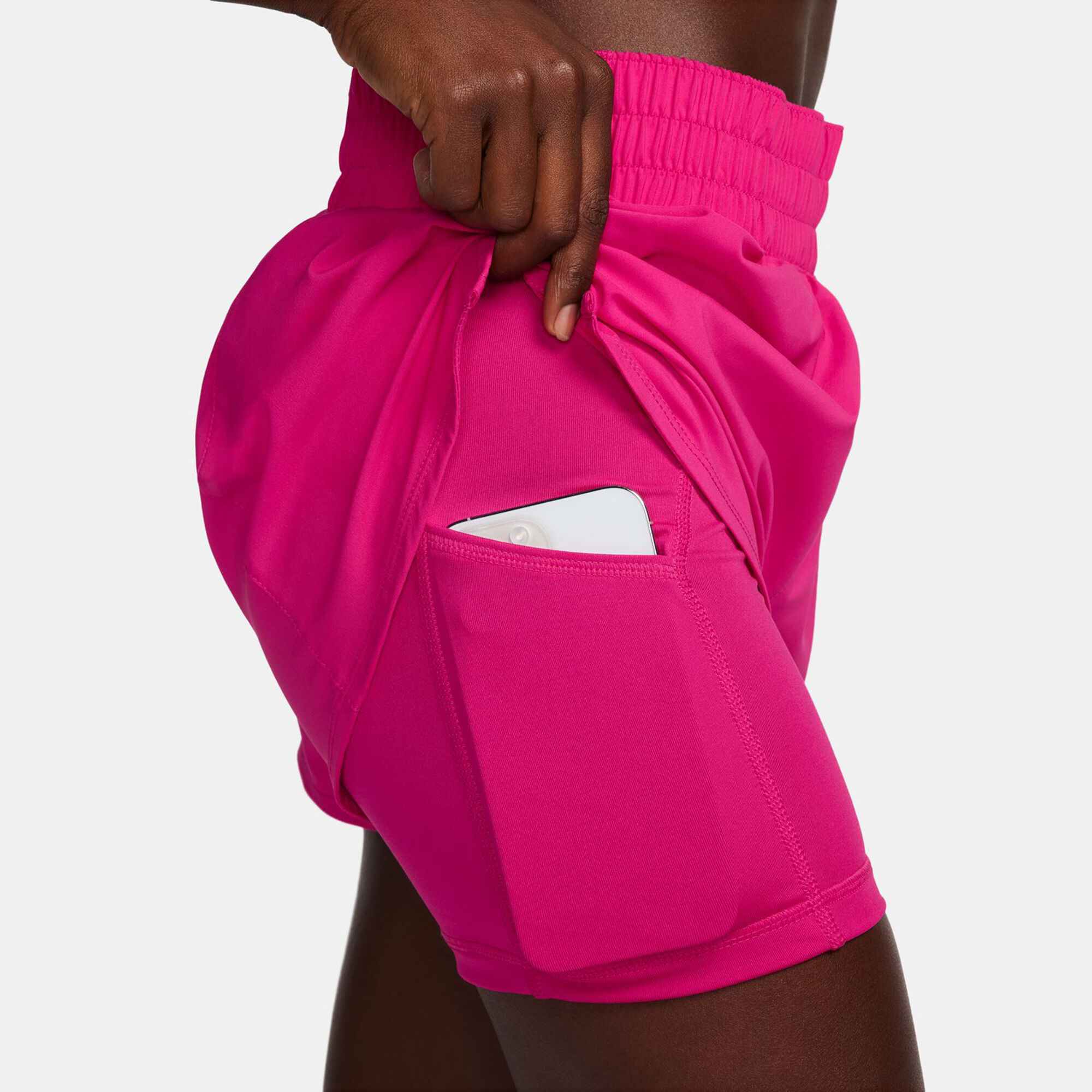 Buy Nike Dri-Fit Swift Mid-Rise 3in 2in1 Shorts Women Pink online