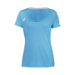 Babolat Clothing Babolat Play Cap Sleeve T-Shirt Girls-Blue,White