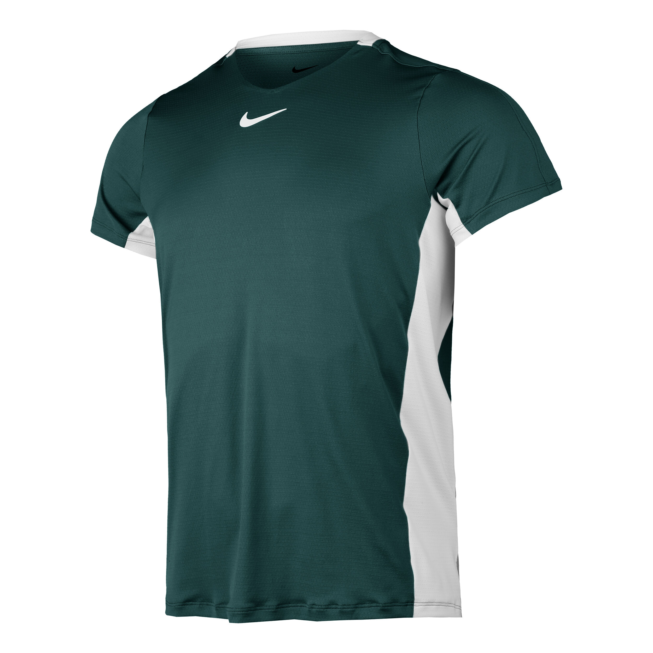 olive green and white nike shirt