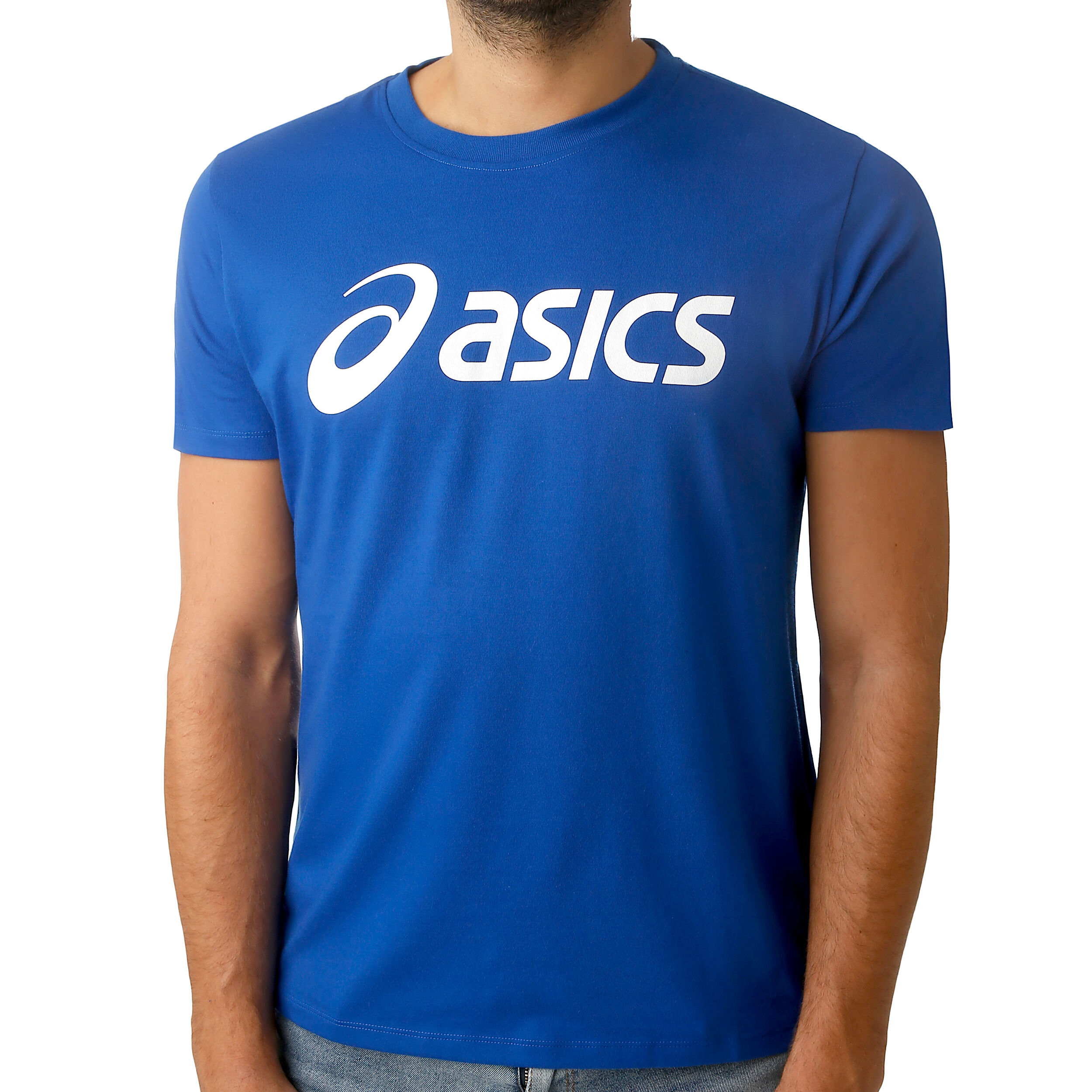 buy Asics Big Logo T-Shirt Men - Blue 