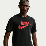 Nike Running shirt Nike Run Swoosh Running shirt Men - black, red