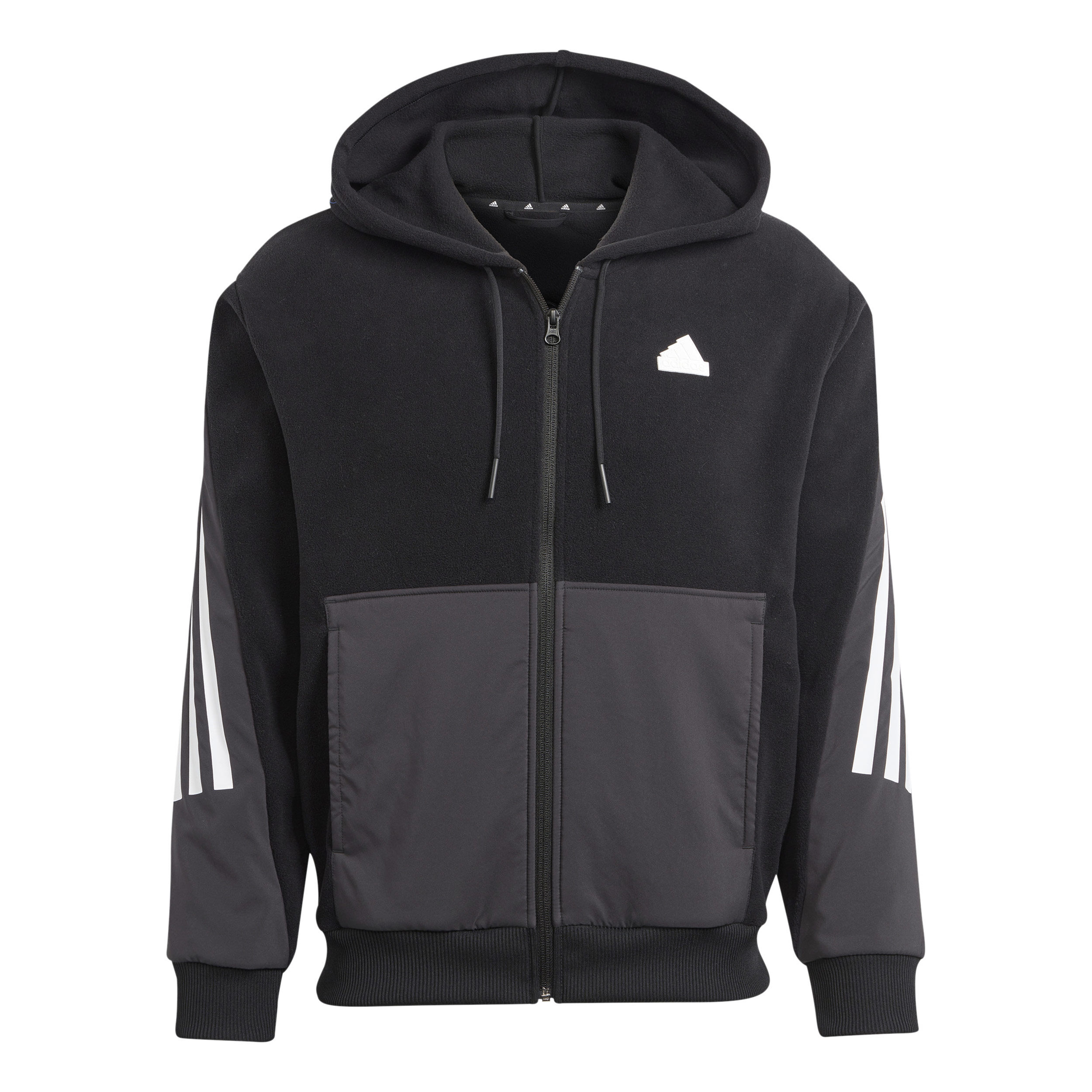 Buy adidas Future Icon 3 Stripes Zip Hoodie Men Black White online Tennis Point COM