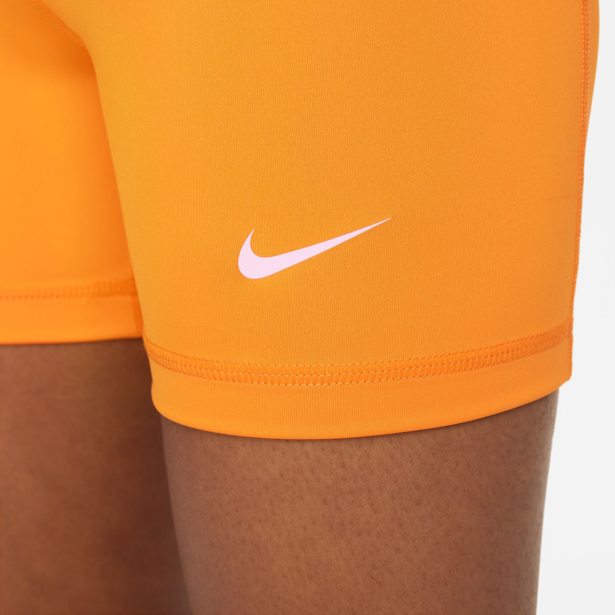 Orange nike biker shorts deals
