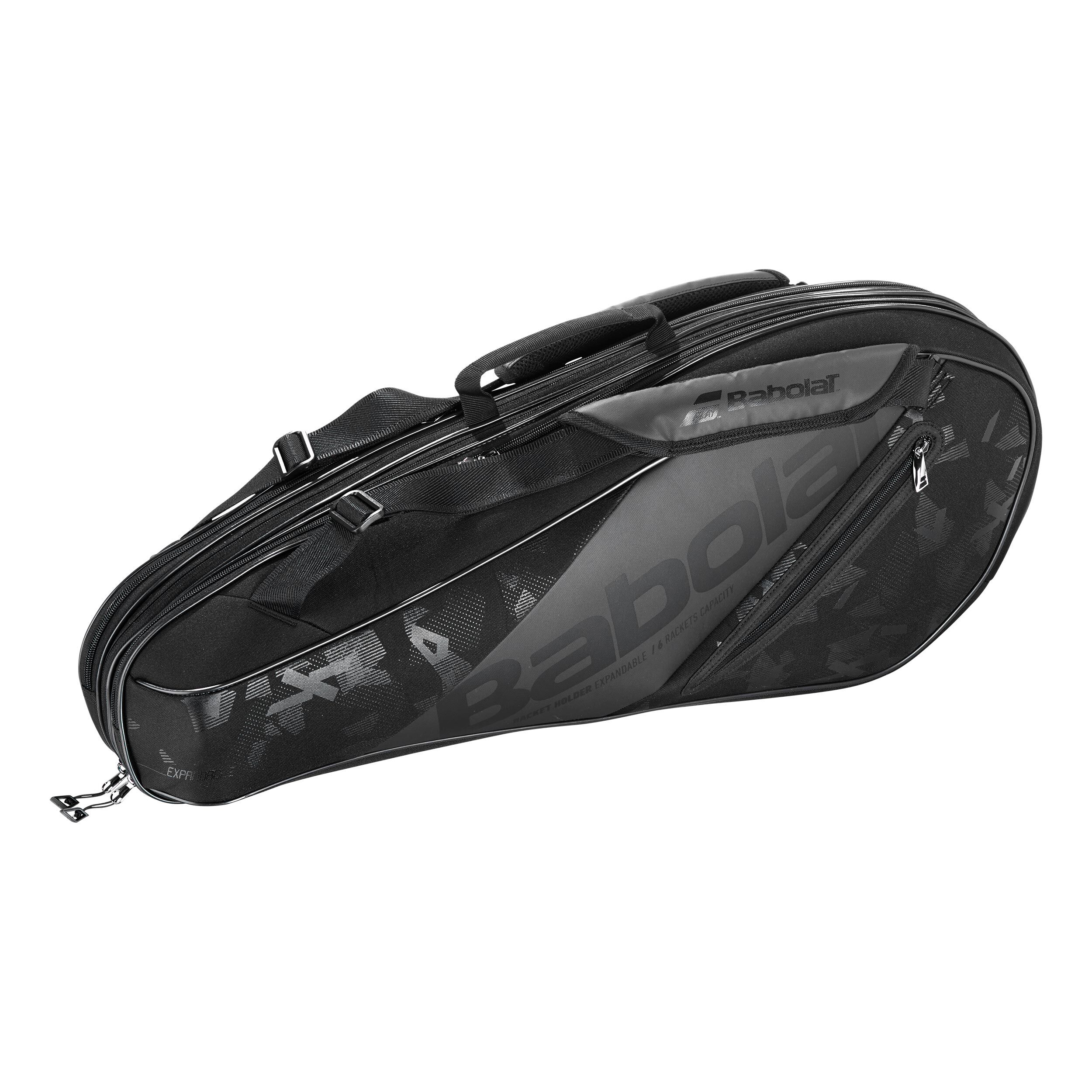 RH Expandable Team Racket Bag 9 Pack Black Schwarz Glanzend