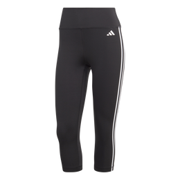 adidas Train Essentials 3-Stripes High-Waisted 7/8 Training Leggings -  Black